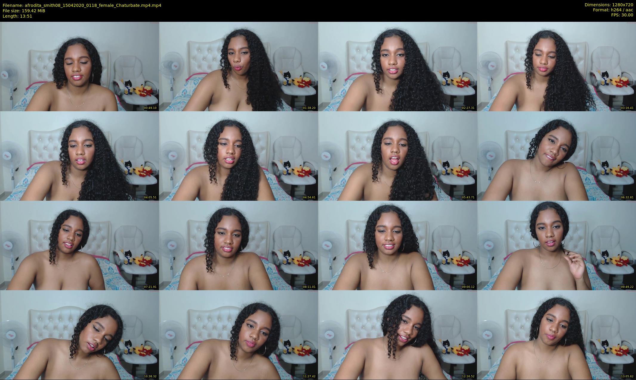 afrodita_smith08 — 14 minute Chaturbate female cam show recording, 720p, Apr 15, 2020
