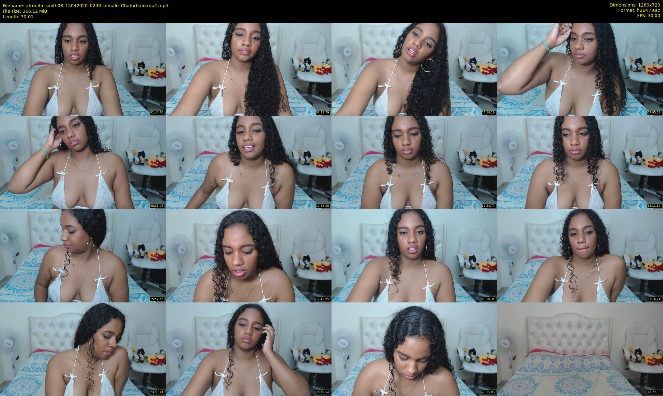 afrodita_smith08 — 31 minute Chaturbate female cam show recording, 720p, Apr 15, 2020