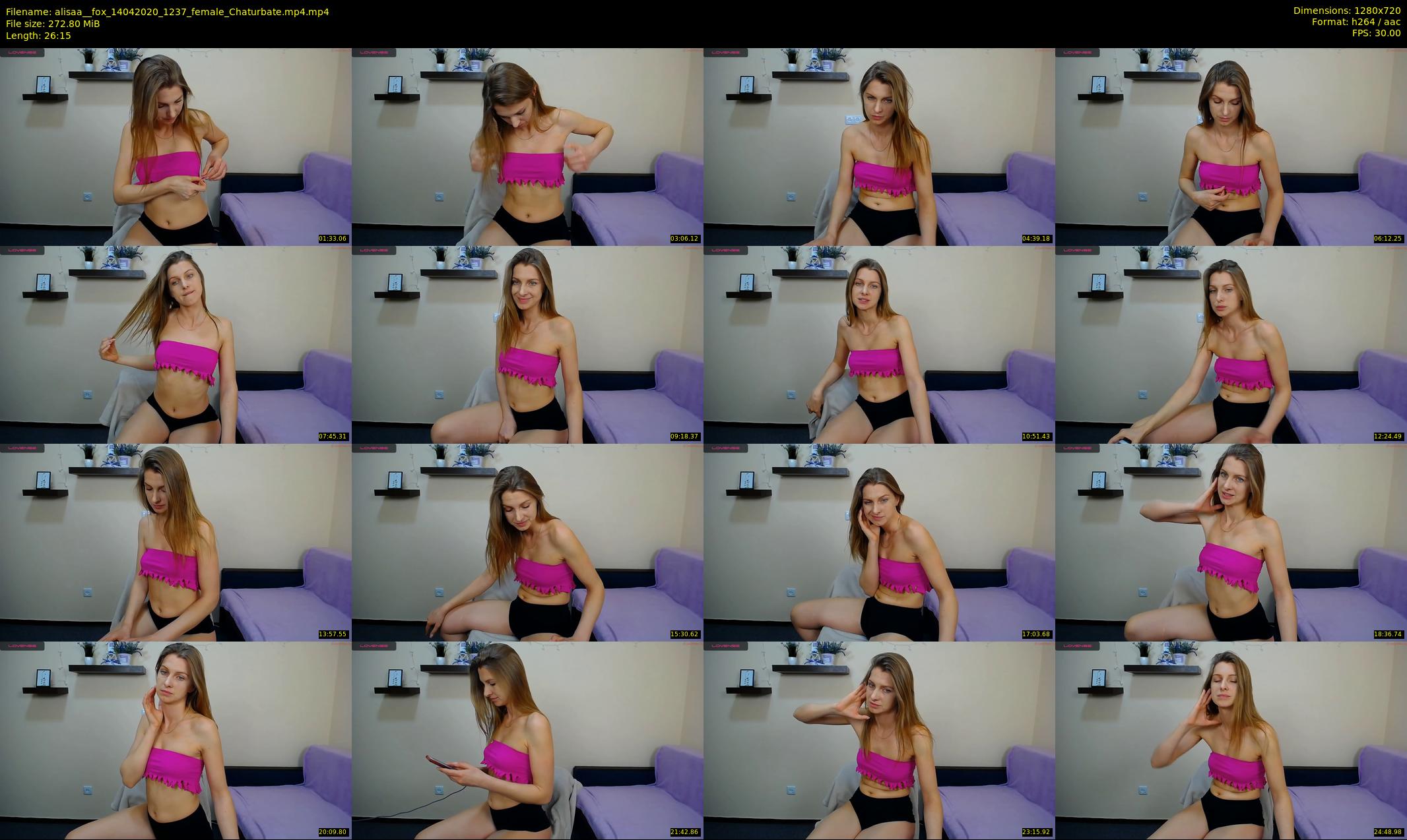 alisaa__fox — 27 minute Chaturbate female cam show recording, 720p, Apr 14, 2020