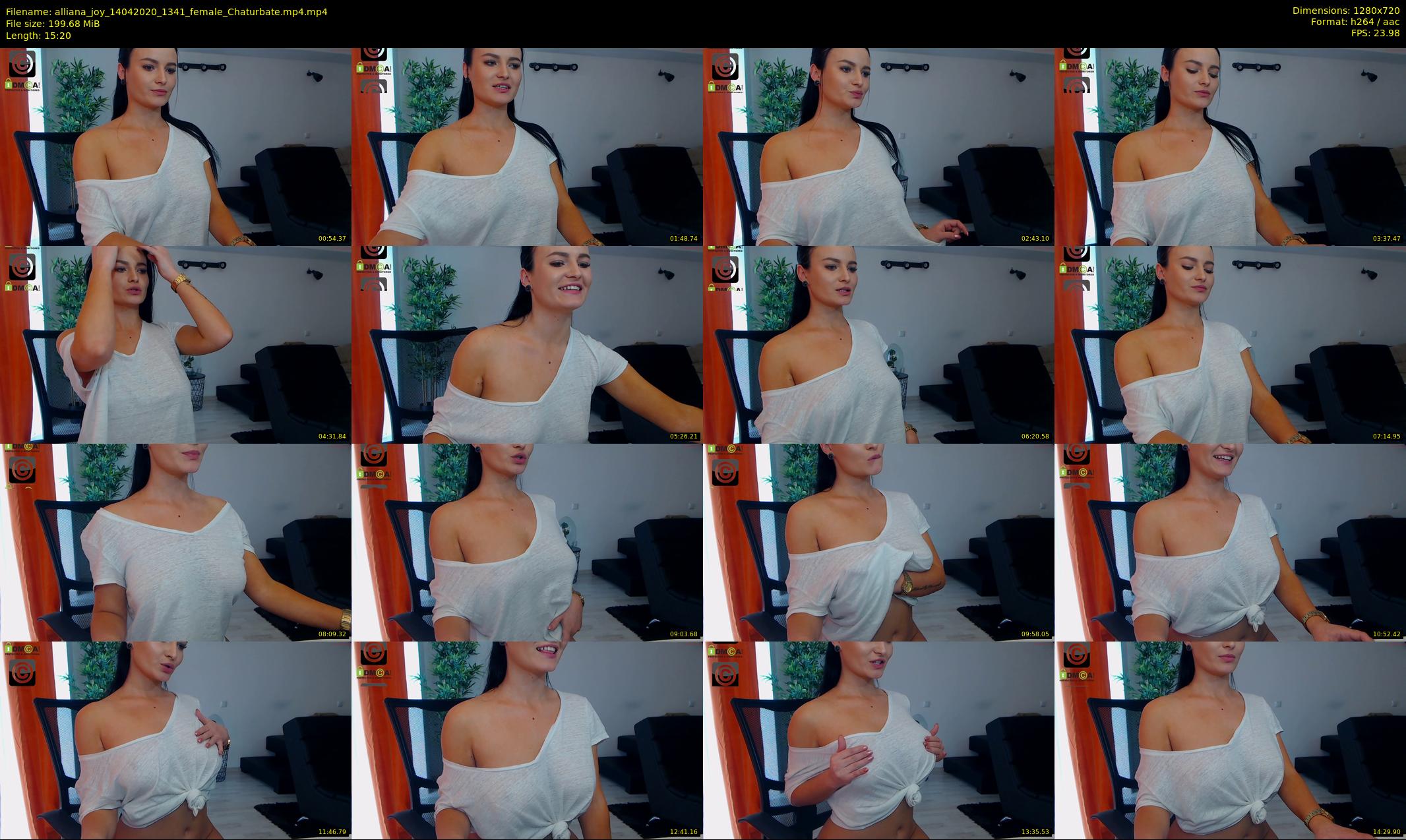 alliana_joy — 16 minute Chaturbate female cam show recording, 720p, Apr 14, 2020