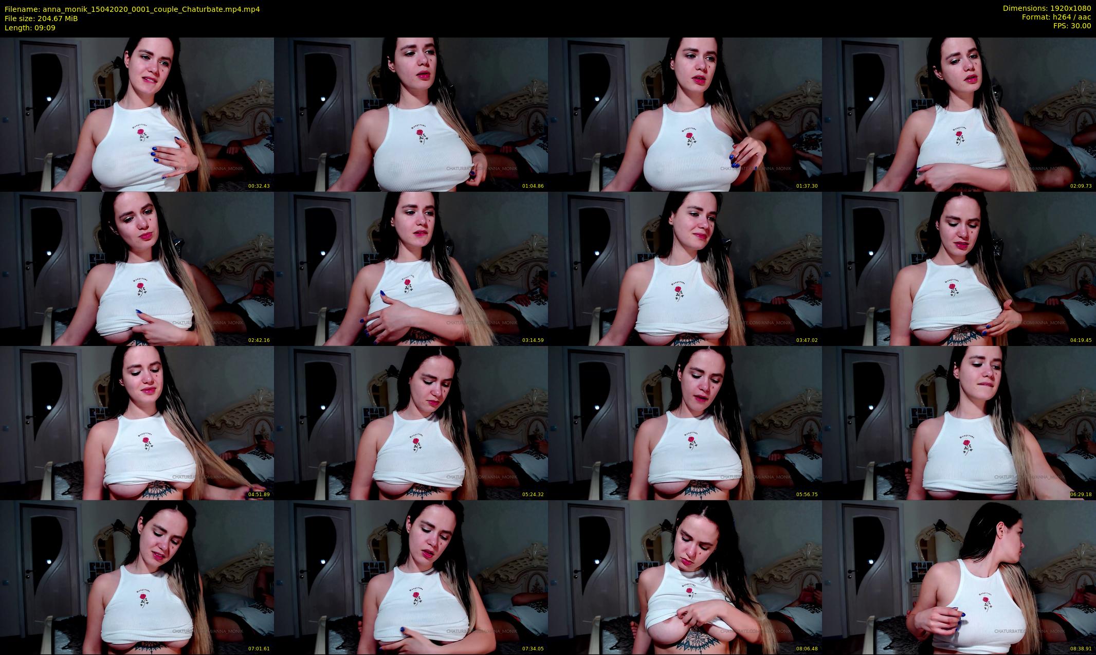 anna_monik — 10 minute Chaturbate couple cam show recording, 1080p, Apr 15, 2020