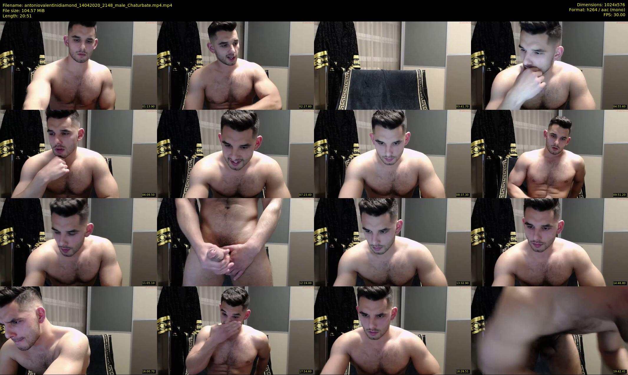 antoniovalentinidiamond — 21 minute Chaturbate male cam show recording, 480p, Apr 14, 2020