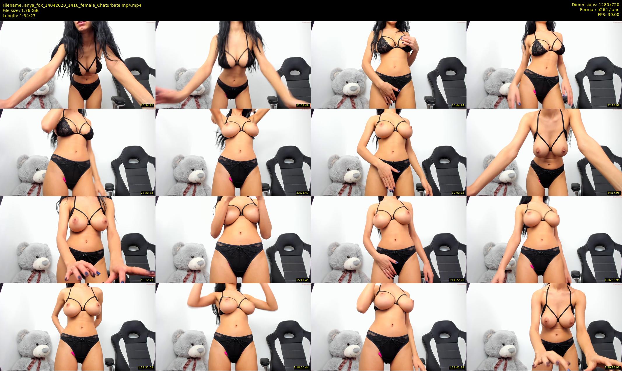 anya_fox — 95 minute Chaturbate female cam show recording, 720p, Apr 14, 2020