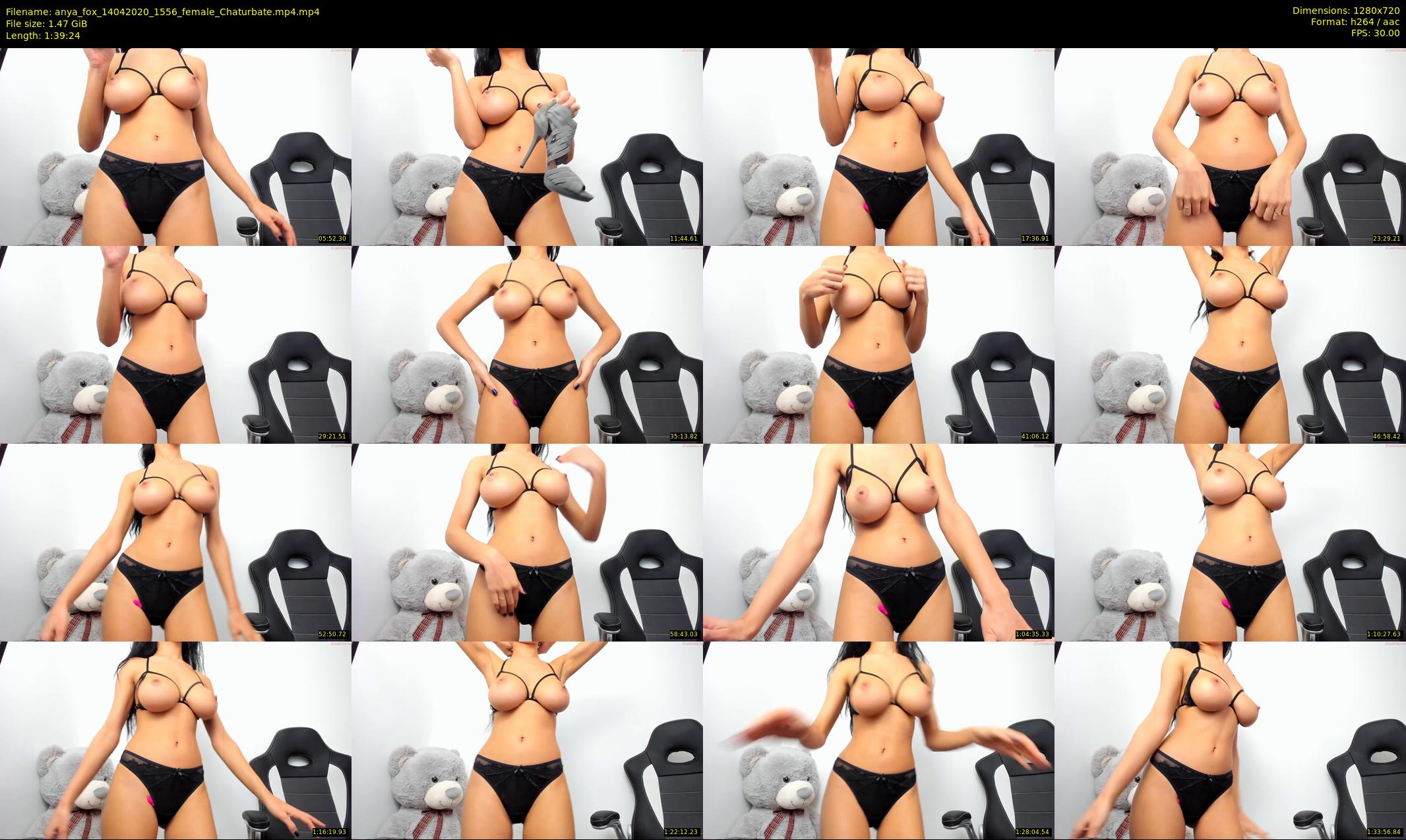 anya_fox — 100 minute Chaturbate female cam show recording, 720p, Apr 14, 2020