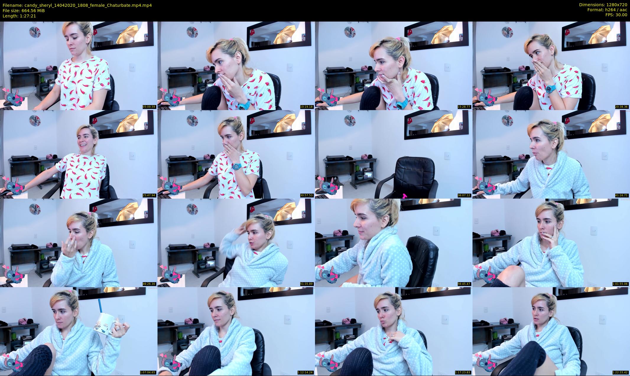 candy_sheryl — 88 minute Chaturbate female cam show recording, 720p, Apr 14, 2020