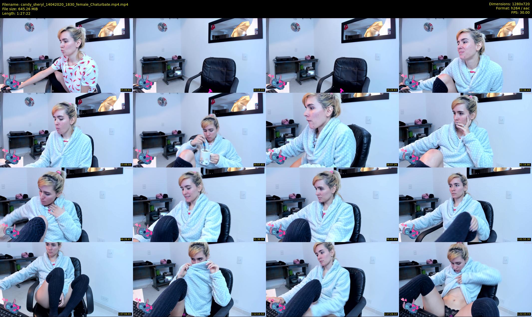 candy_sheryl — 88 minute Chaturbate female cam show recording, 720p, Apr 14, 2020