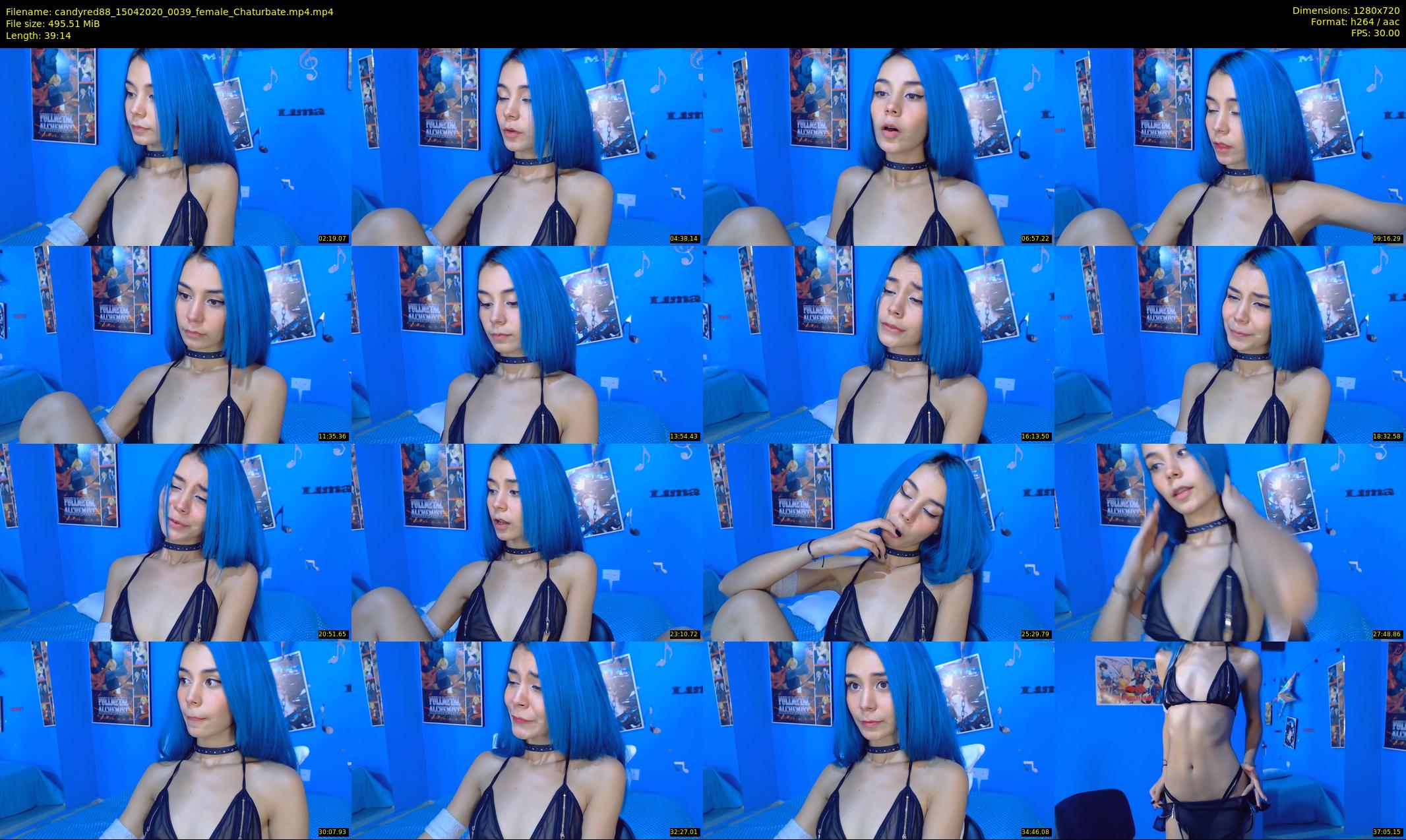 candyred88 — 40 minute Chaturbate female cam show recording, 720p, Apr 15, 2020