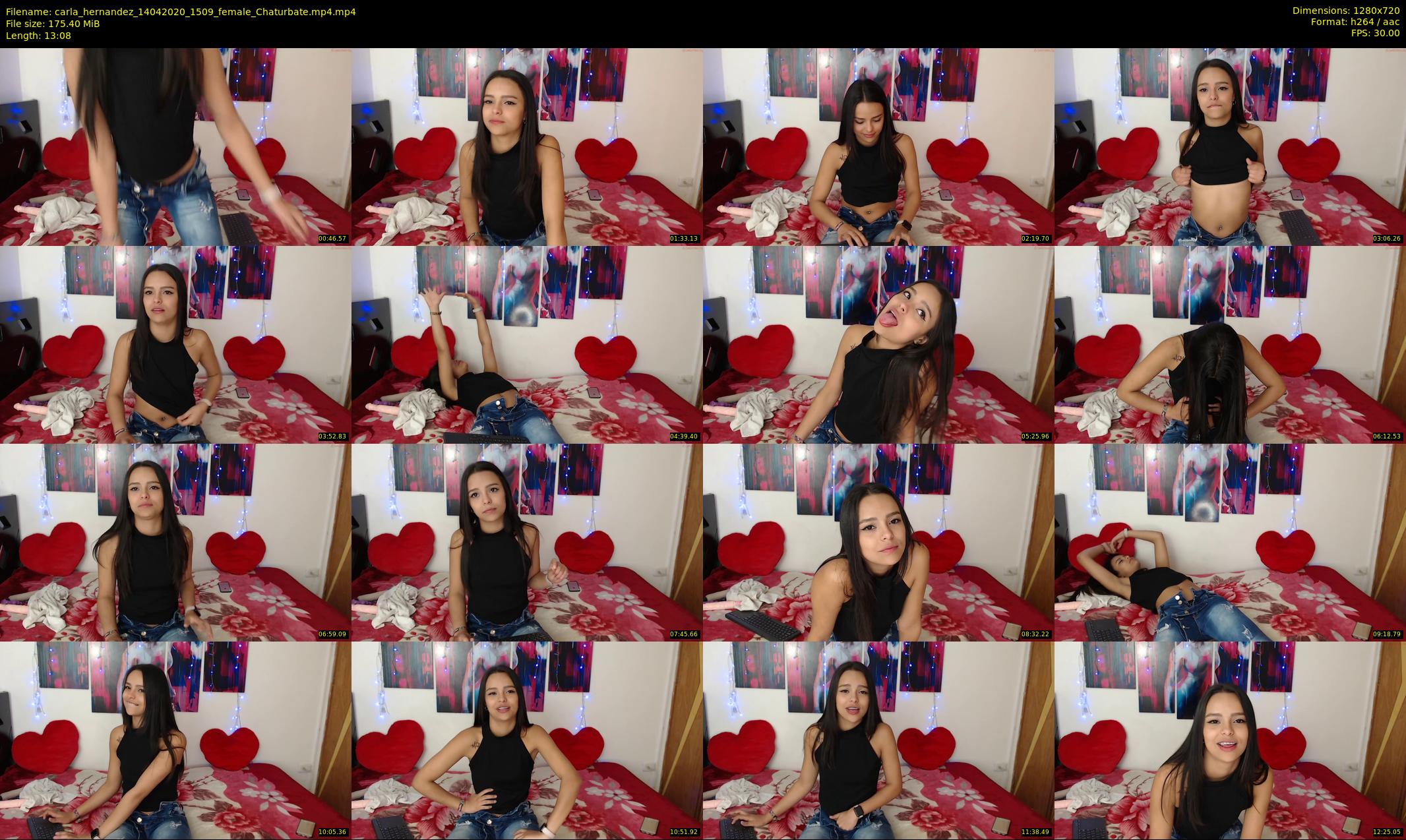 carla_hernandez — 14 minute Chaturbate female cam show recording, 720p, Apr 14, 2020