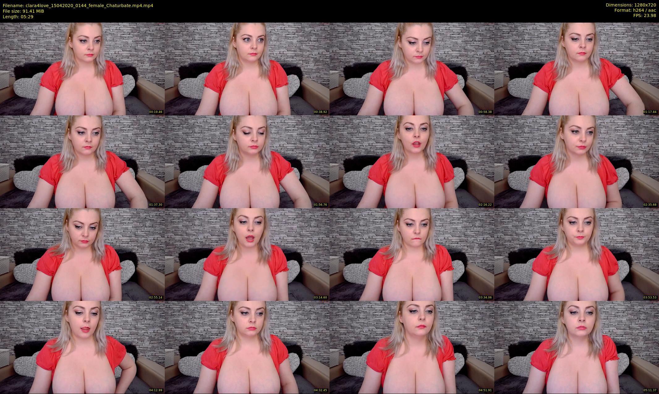 clara4love — 6 minute Chaturbate female cam show recording, 720p, Apr 15, 2020