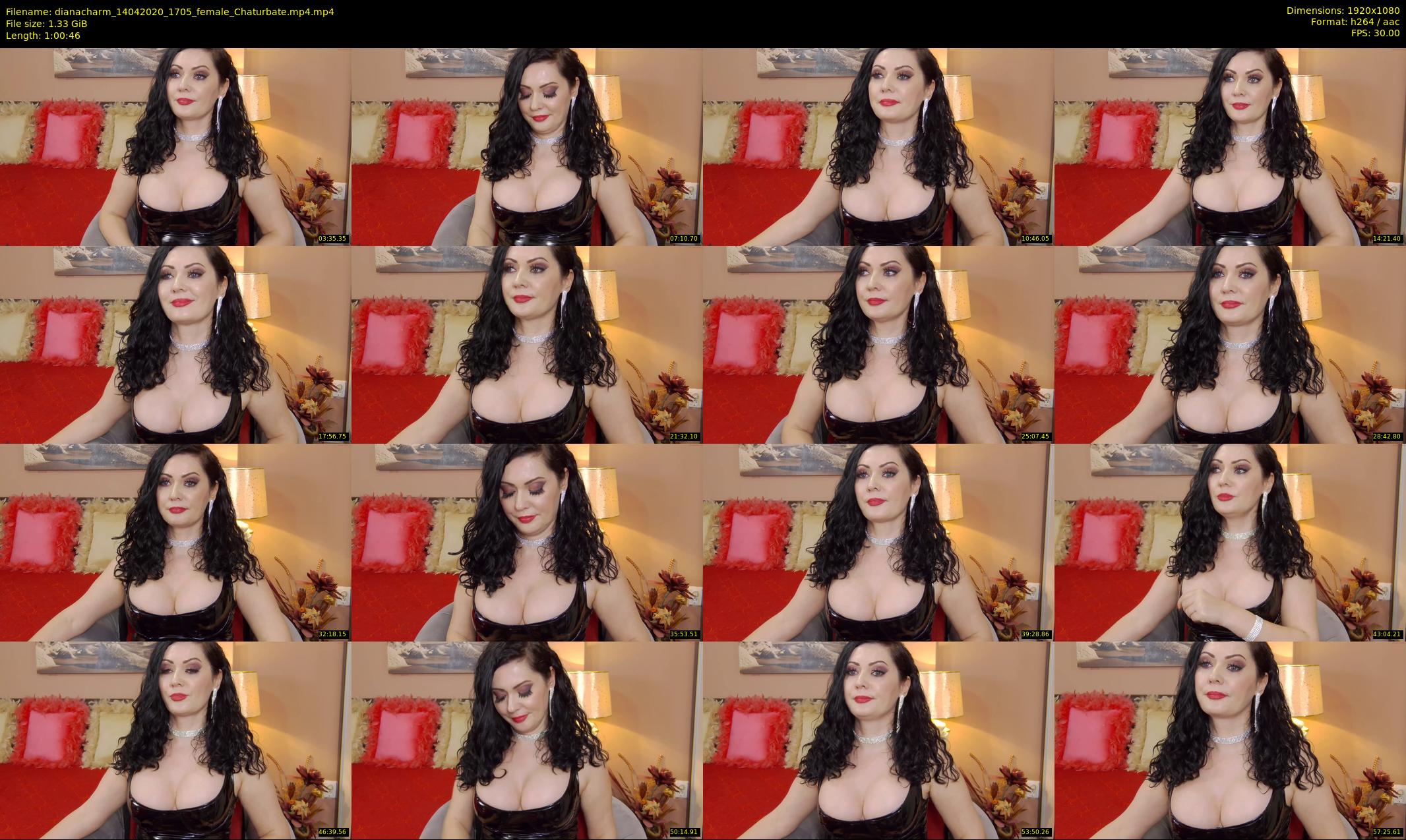 dianacharm — 61 minute Chaturbate female cam show recording, 1080p, Apr 14, 2020