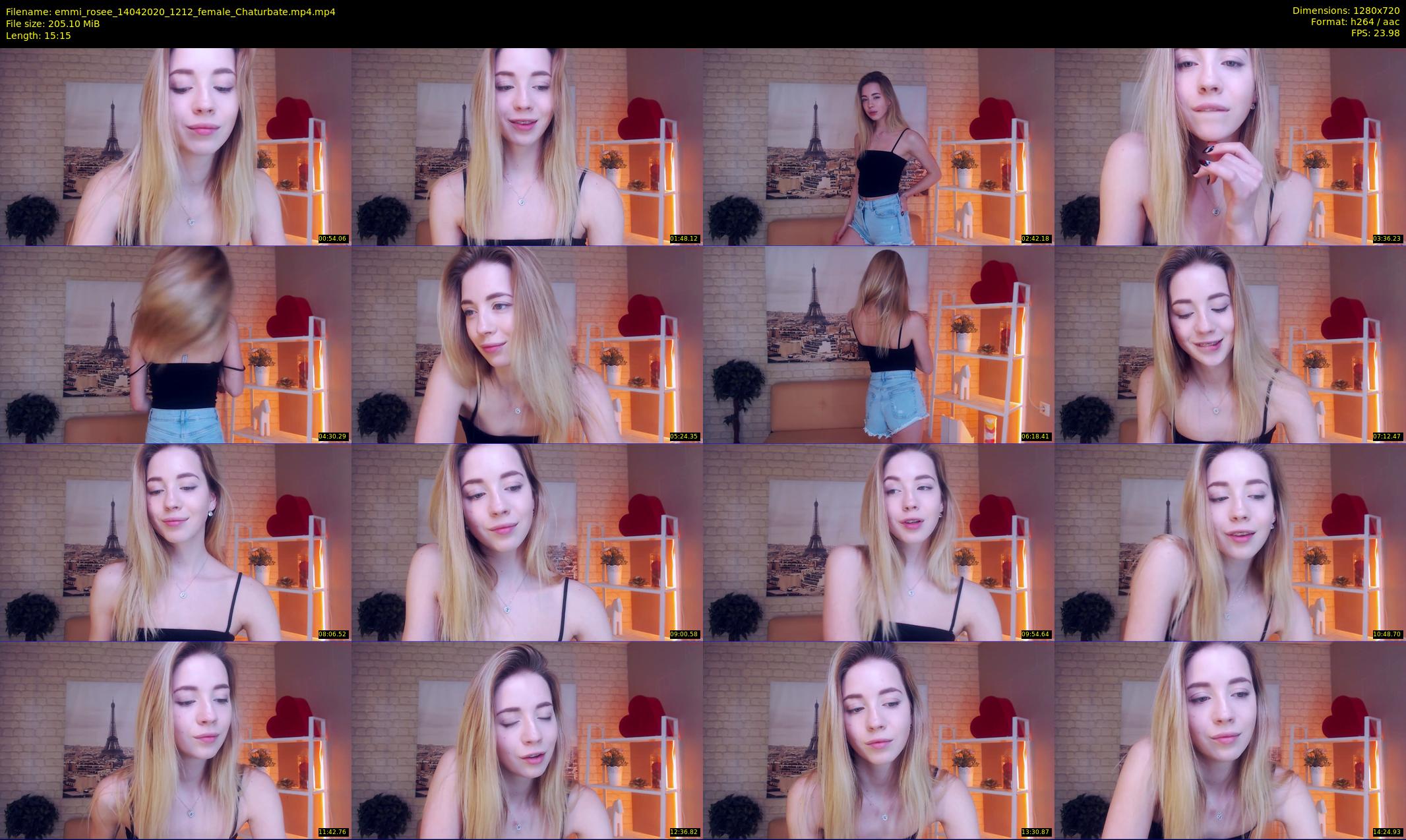 emmi_rosee — 16 minute Chaturbate female cam show recording, 720p, Apr 14, 2020