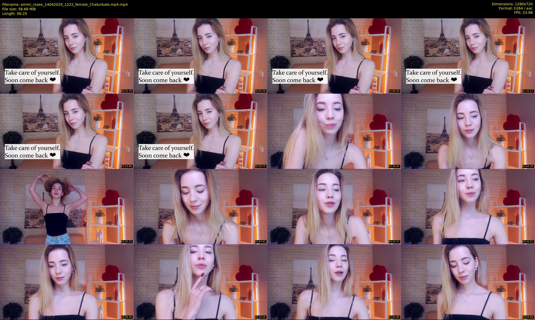 emmi_rosee — 7 minute Chaturbate female cam show recording, 720p, Apr 14, 2020