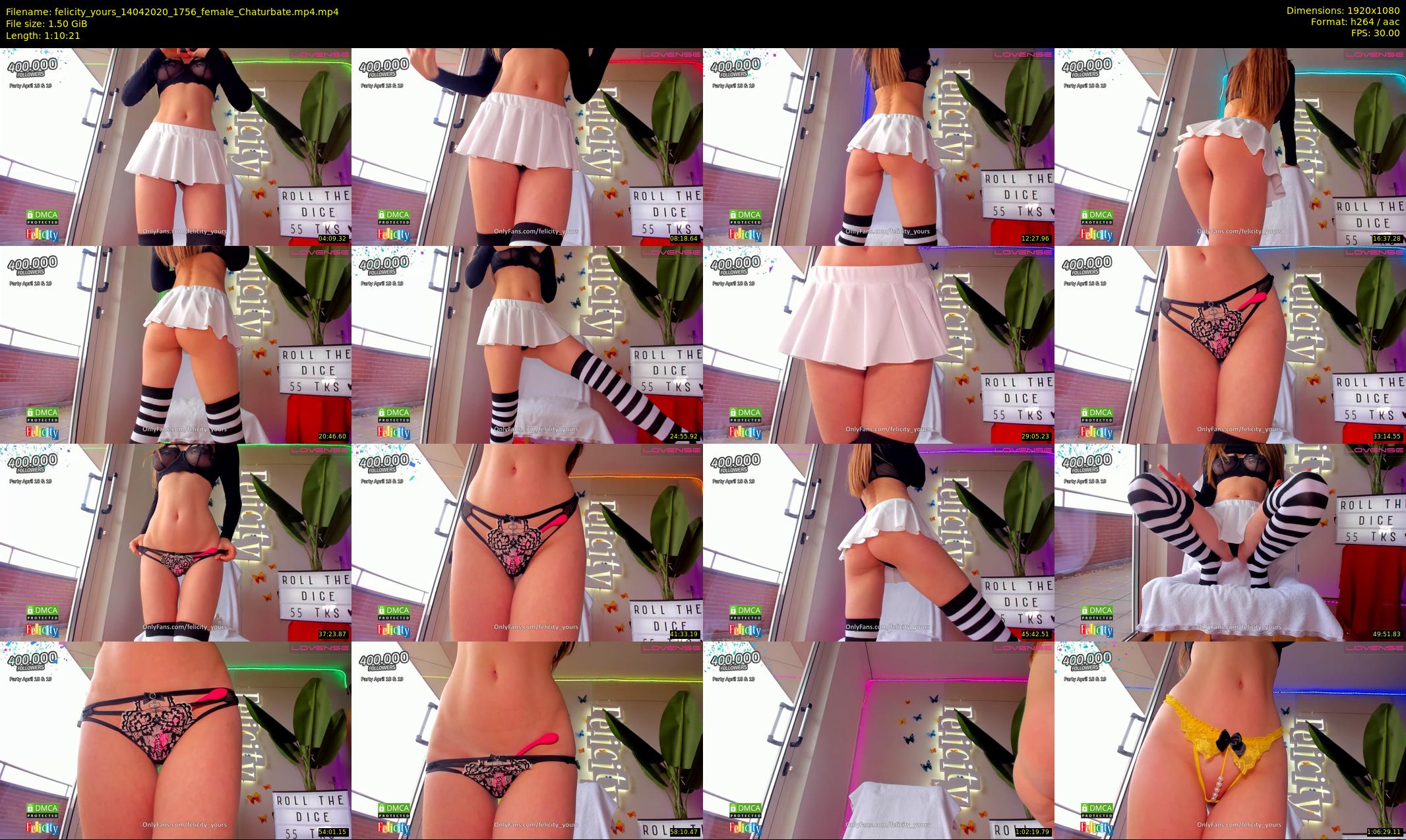 felicity_yours — 71 minute Chaturbate female cam show recording, 1080p, Apr 14, 2020