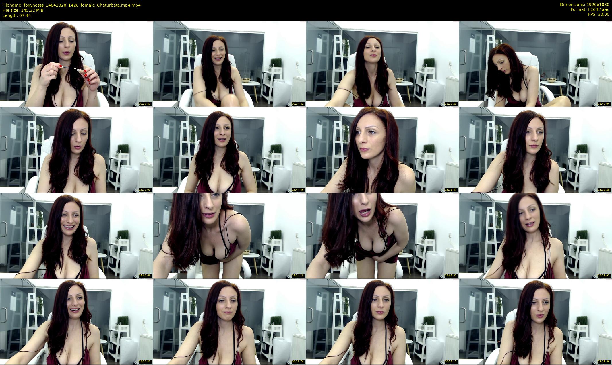 foxynesss — 8 minute Chaturbate female cam show recording, 1080p, Apr 14, 2020
