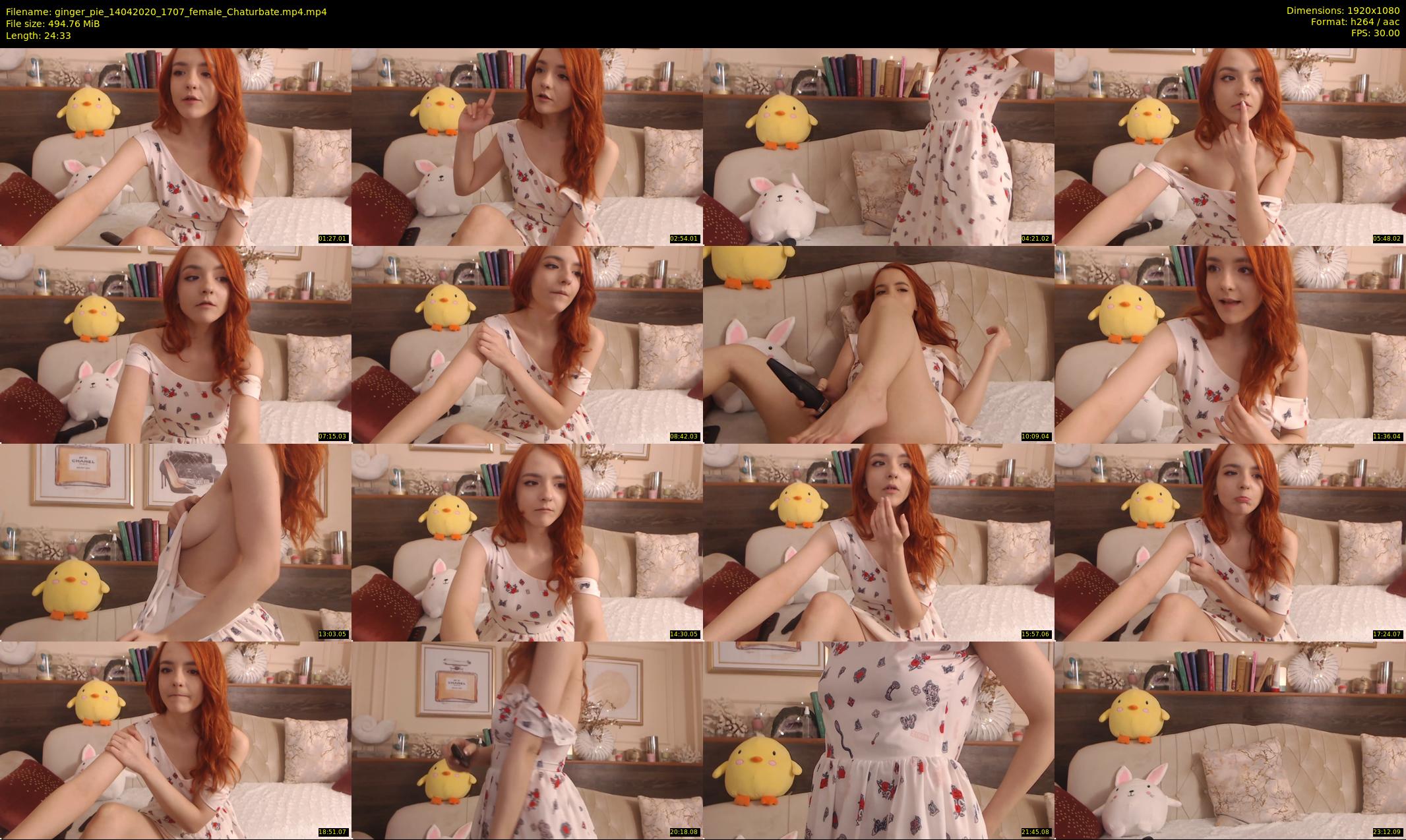 ginger_pie — 25 minute Chaturbate female cam show recording, 1080p, Apr 14, 2020
