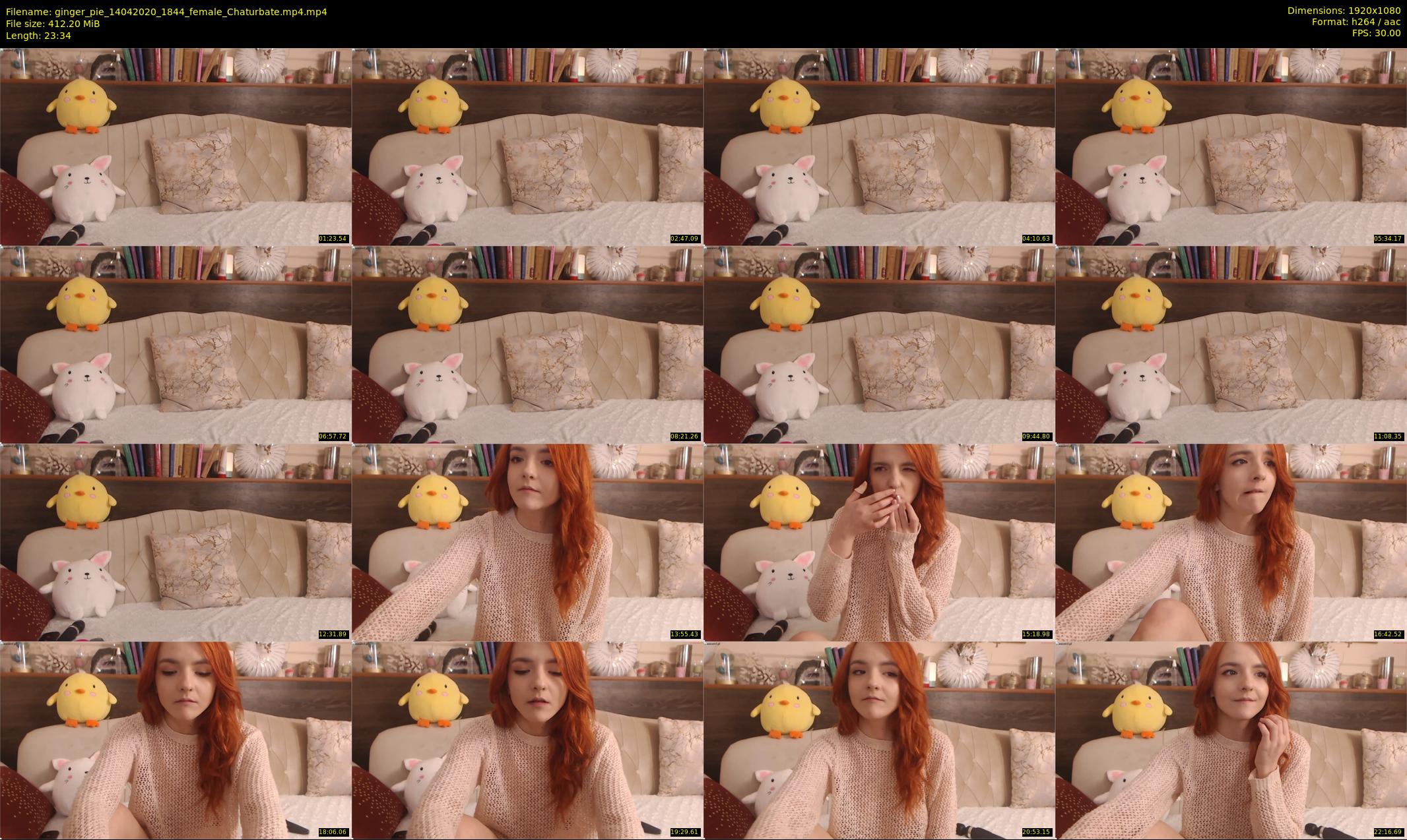 ginger_pie — 24 minute Chaturbate female cam show recording, 1080p, Apr 14, 2020