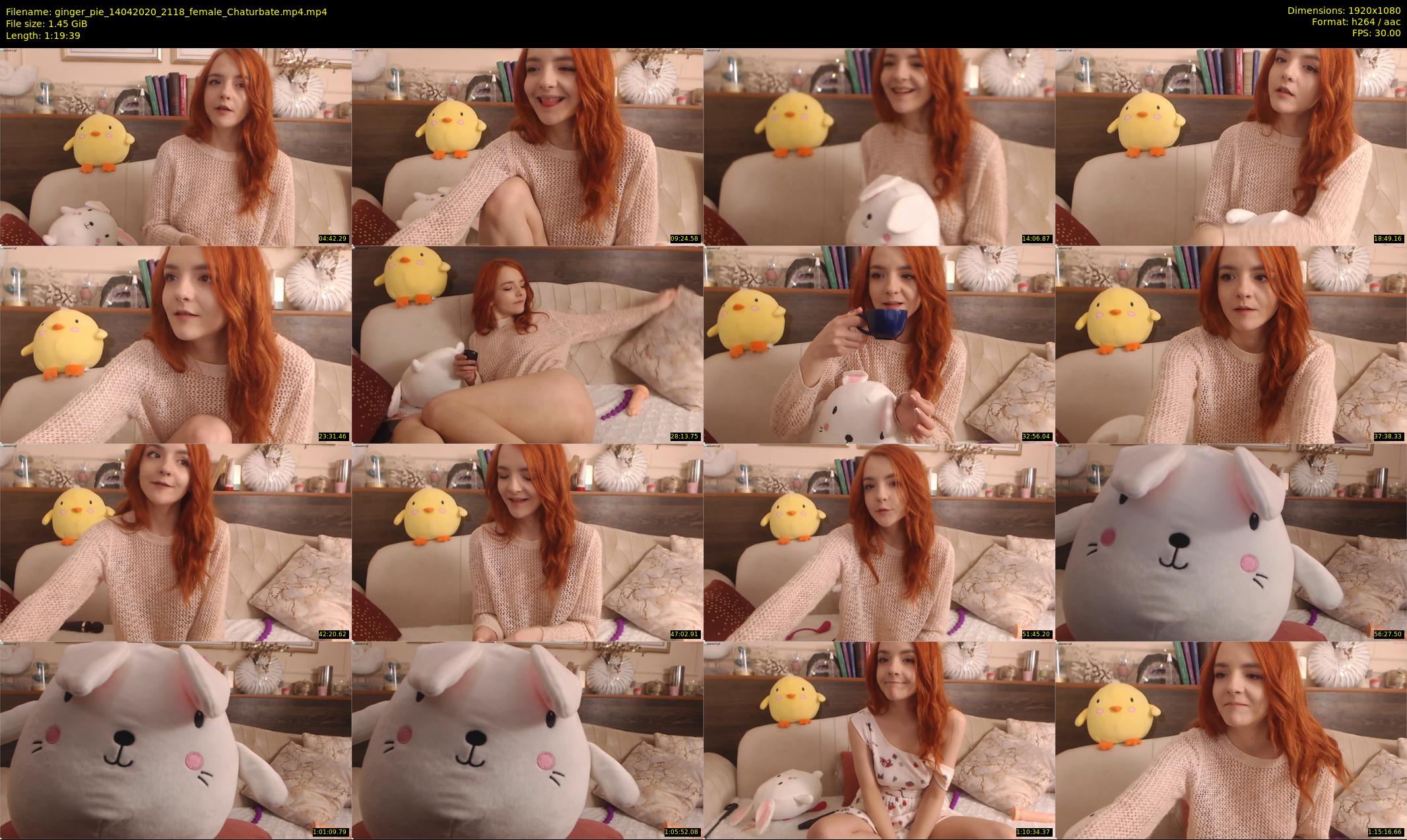 ginger_pie — 80 minute Chaturbate female cam show recording, 1080p, Apr 14, 2020