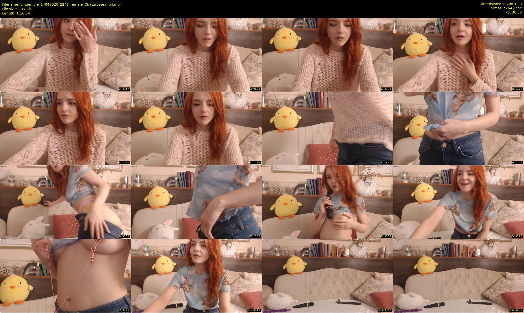 ginger_pie — 77 minute Chaturbate female cam show recording, 1080p, Apr 14, 2020