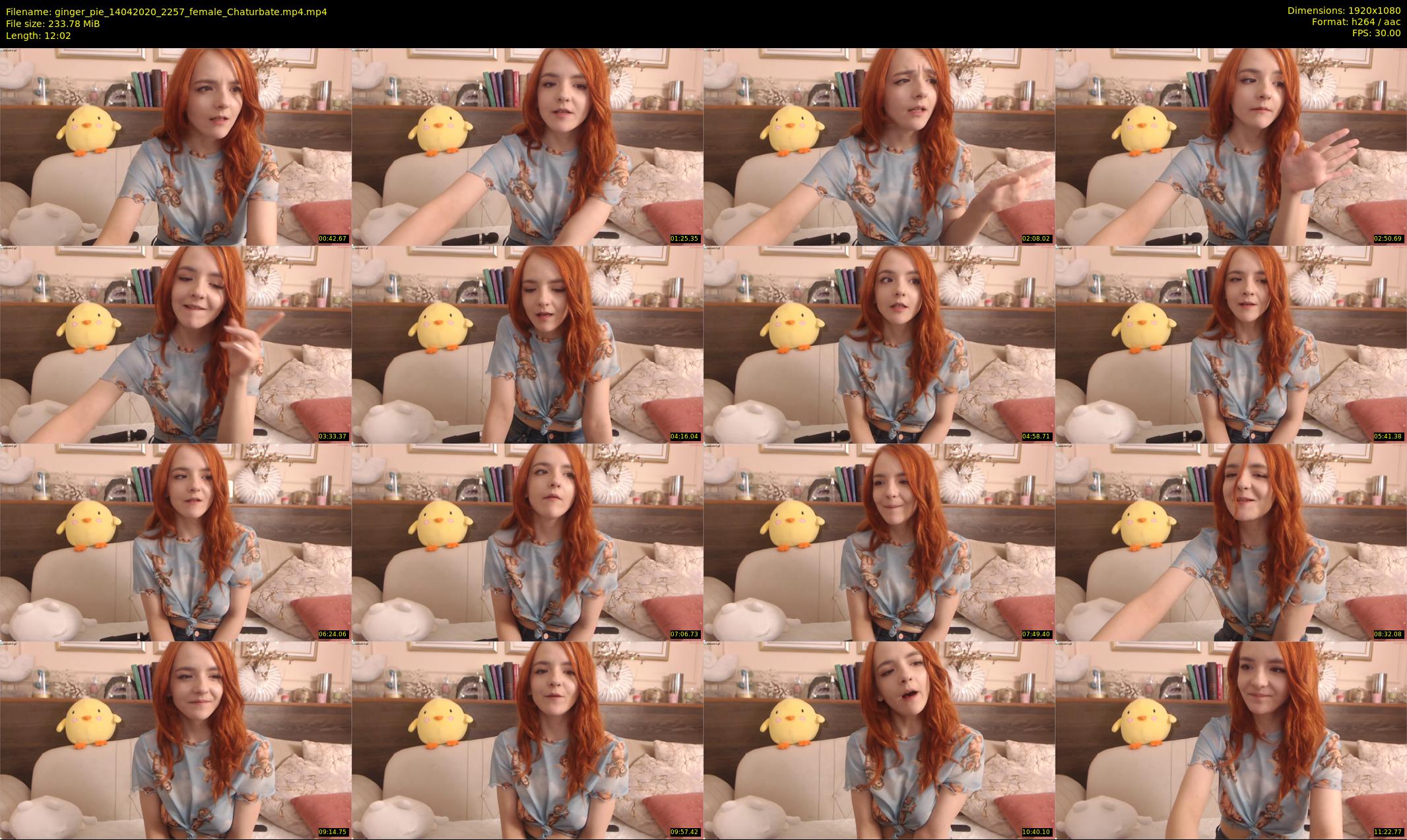 ginger_pie — 13 minute Chaturbate female cam show recording, 1080p, Apr 14, 2020
