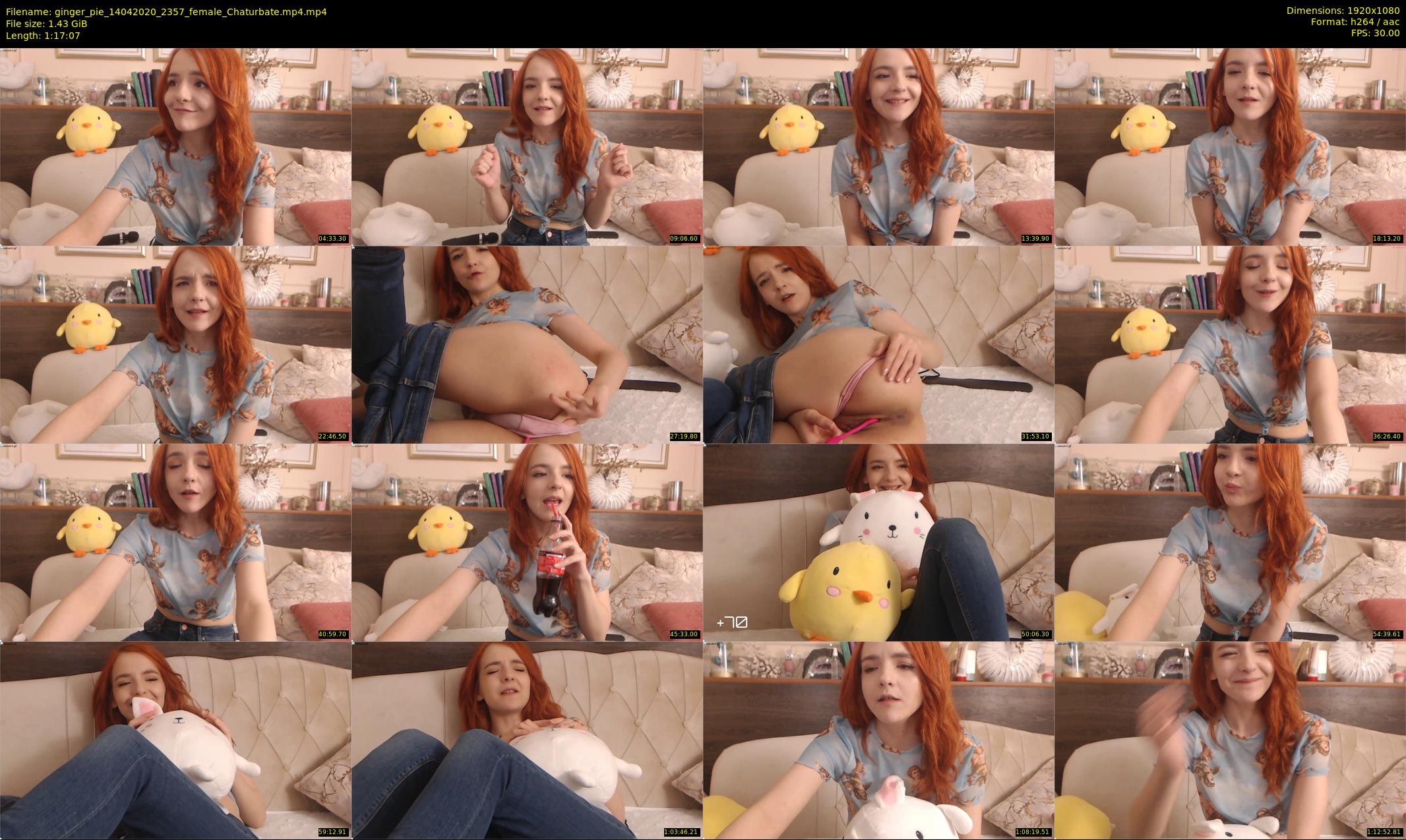 ginger_pie — 78 minute Chaturbate female cam show recording, 1080p, Apr 14, 2020