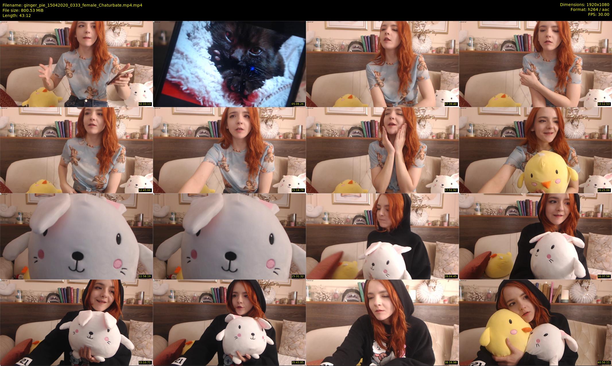 ginger_pie — 44 minute Chaturbate female cam show recording, 1080p, Apr 15, 2020