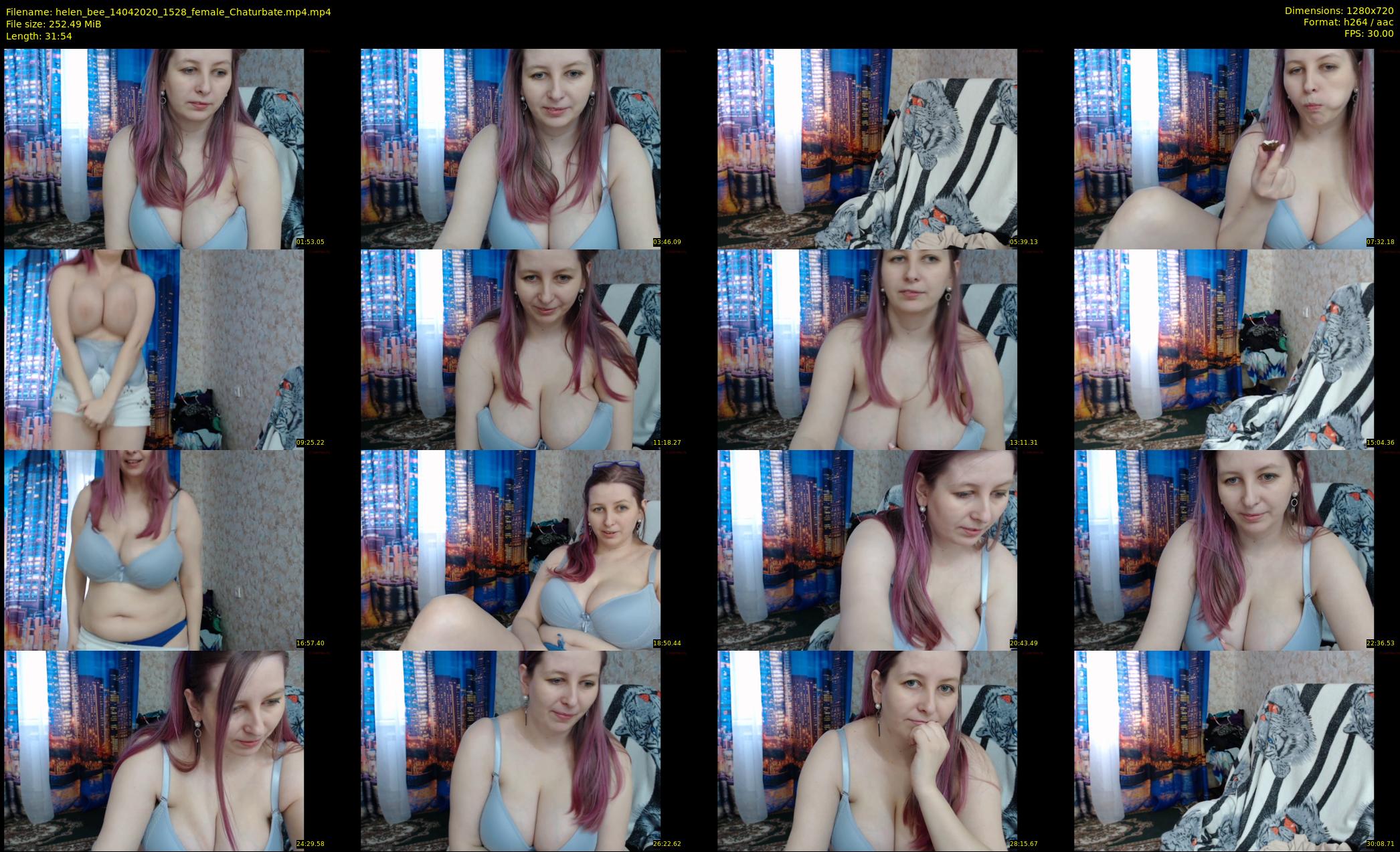 helen_bee — 32 minute Chaturbate female cam show recording, 720p, Apr 14, 2020