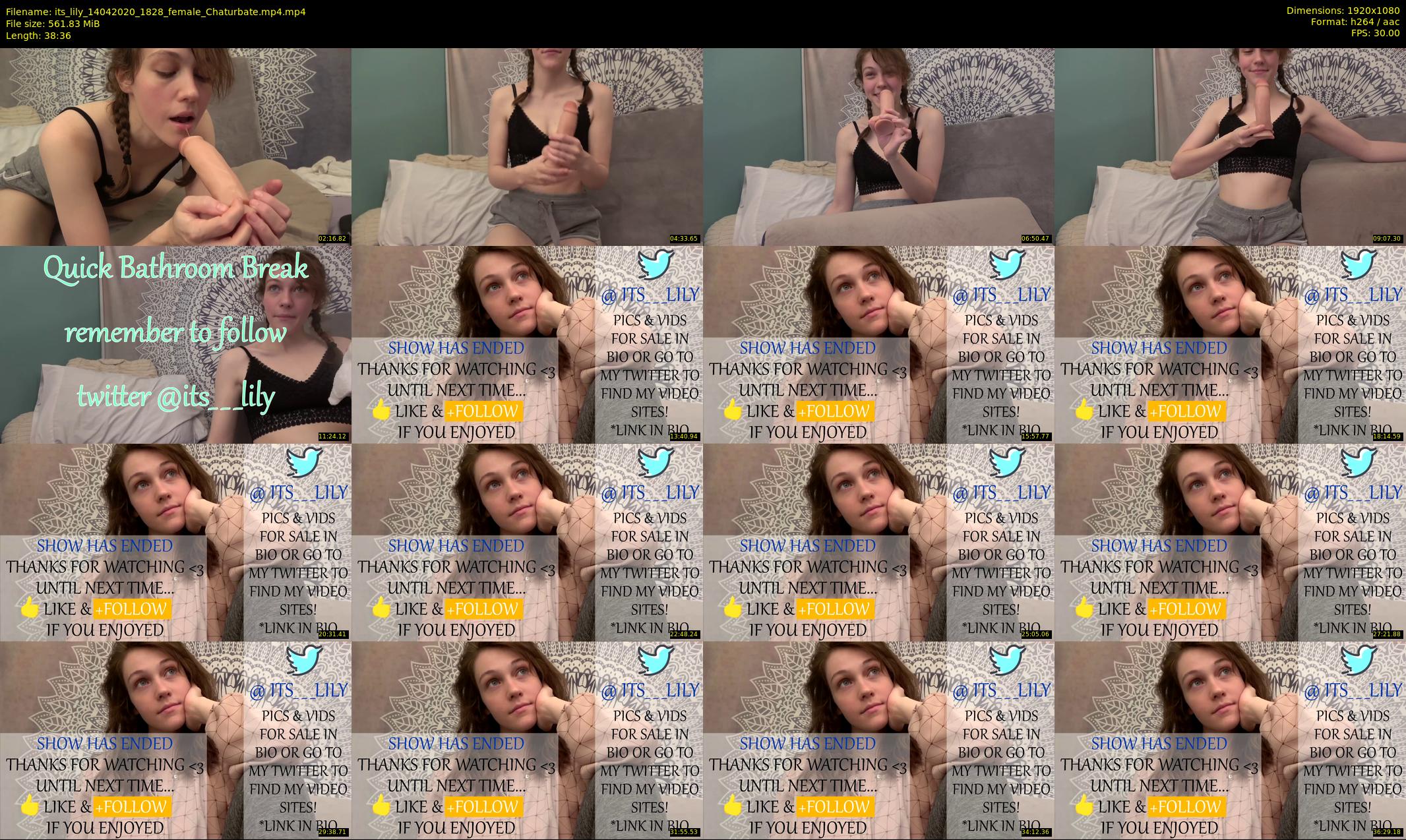 its_lily — 39 minute Chaturbate female cam show recording, 1080p, Apr 14, 2020
