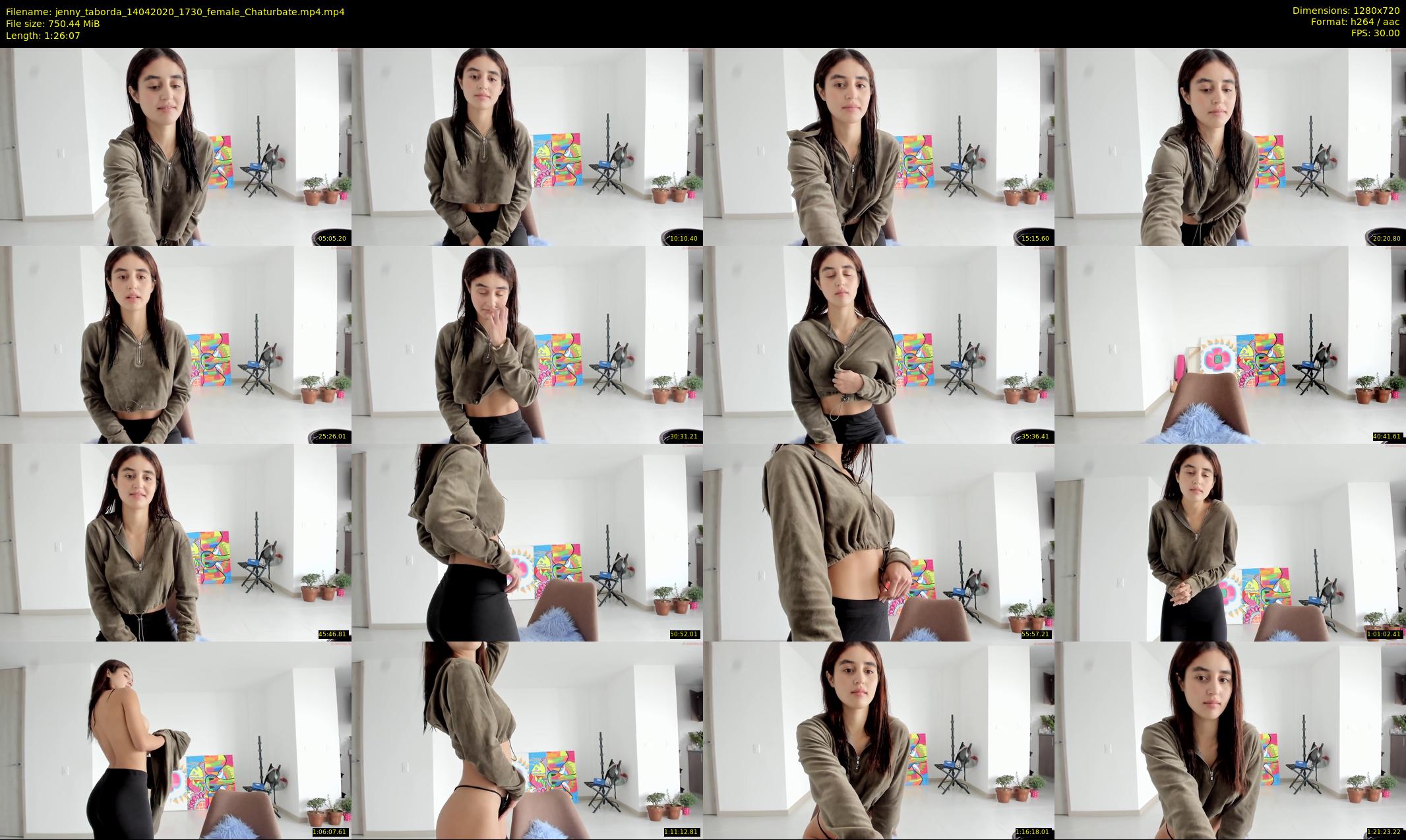 jenny_taborda — 87 minute Chaturbate female cam show recording, 720p, Apr 14, 2020
