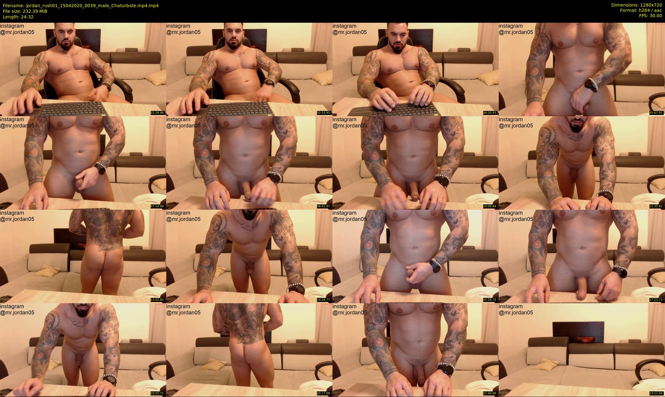 jordan_rush01 — 25 minute Chaturbate male cam show recording, 720p, Apr 15, 2020