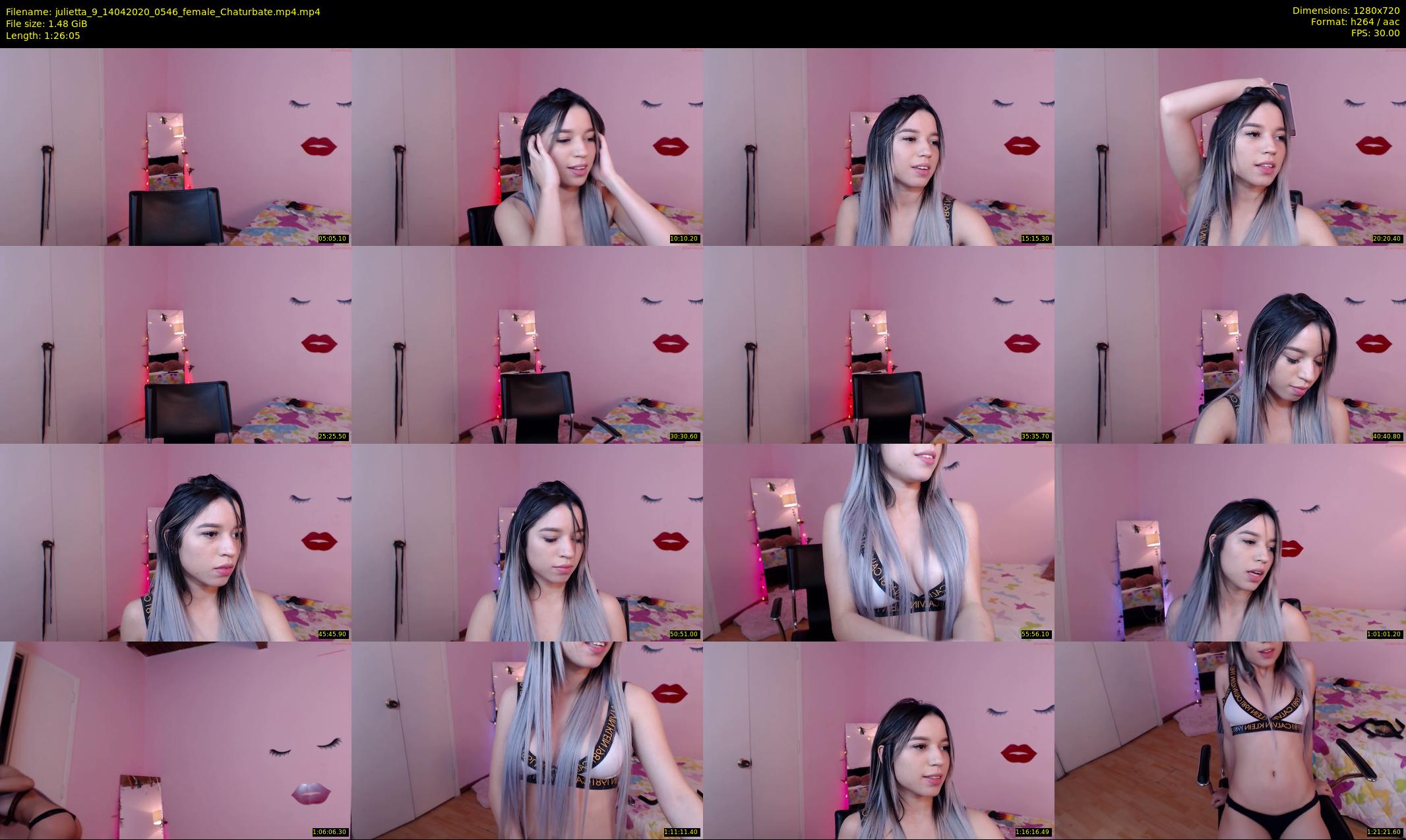 julietta_9 — 87 minute Chaturbate female cam show recording, 720p, Apr 14, 2020