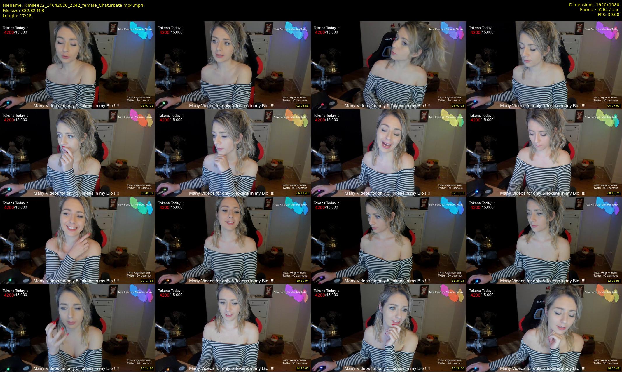 kimilee22 — 18 minute Chaturbate female cam show recording, 1080p, Apr 14, 2020