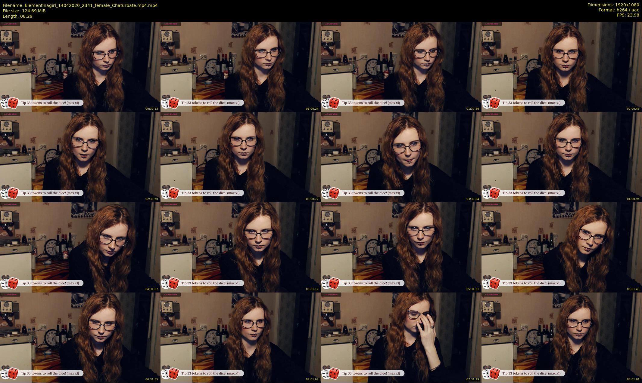 klementinagirl — 9 minute Chaturbate female cam show recording, 1080p, Apr 14, 2020