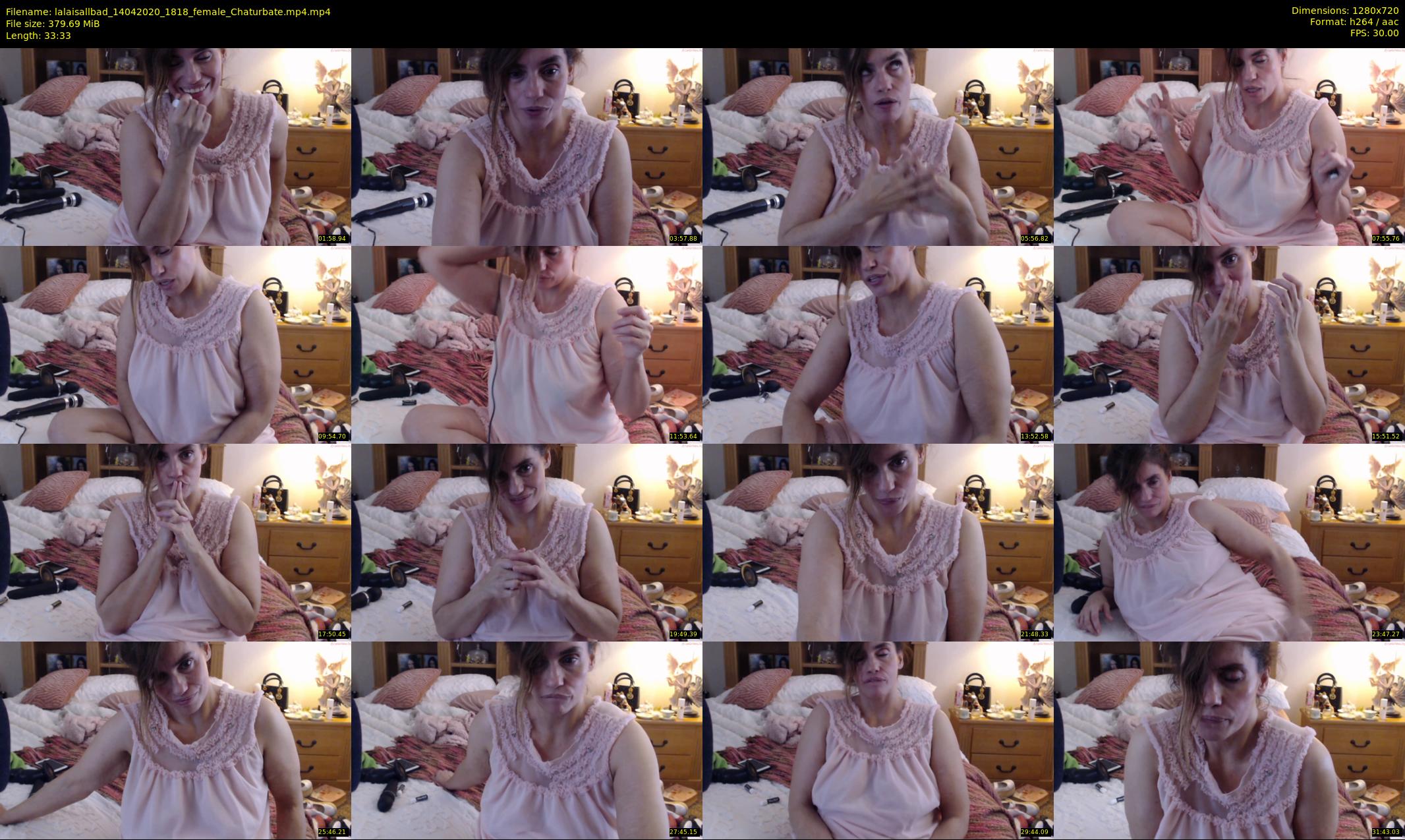 lalaisallbad — 34 minute Chaturbate female cam show recording, 720p, Apr 14, 2020