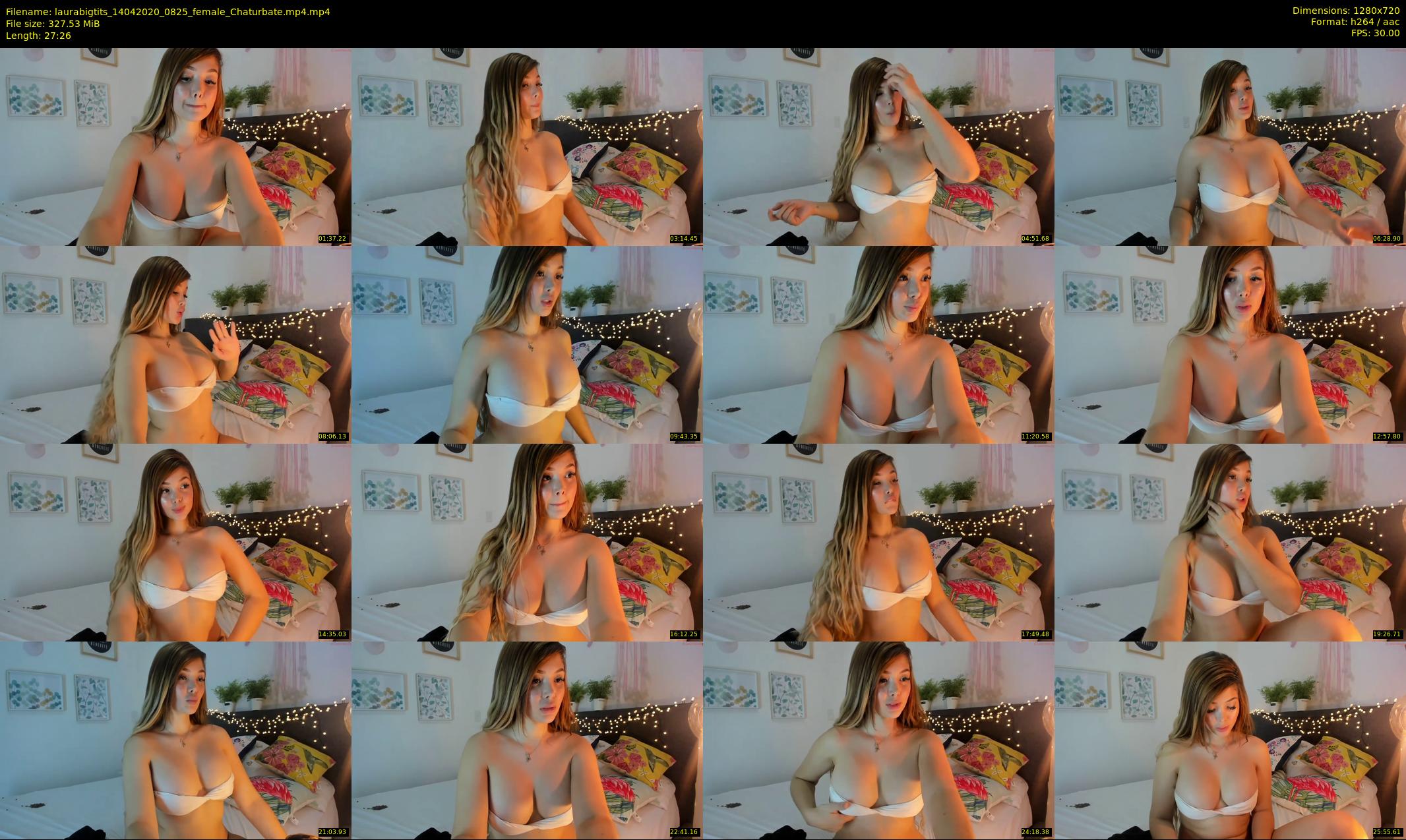 laurabigtits — 28 minute Chaturbate female cam show recording, 720p, Apr 14, 2020