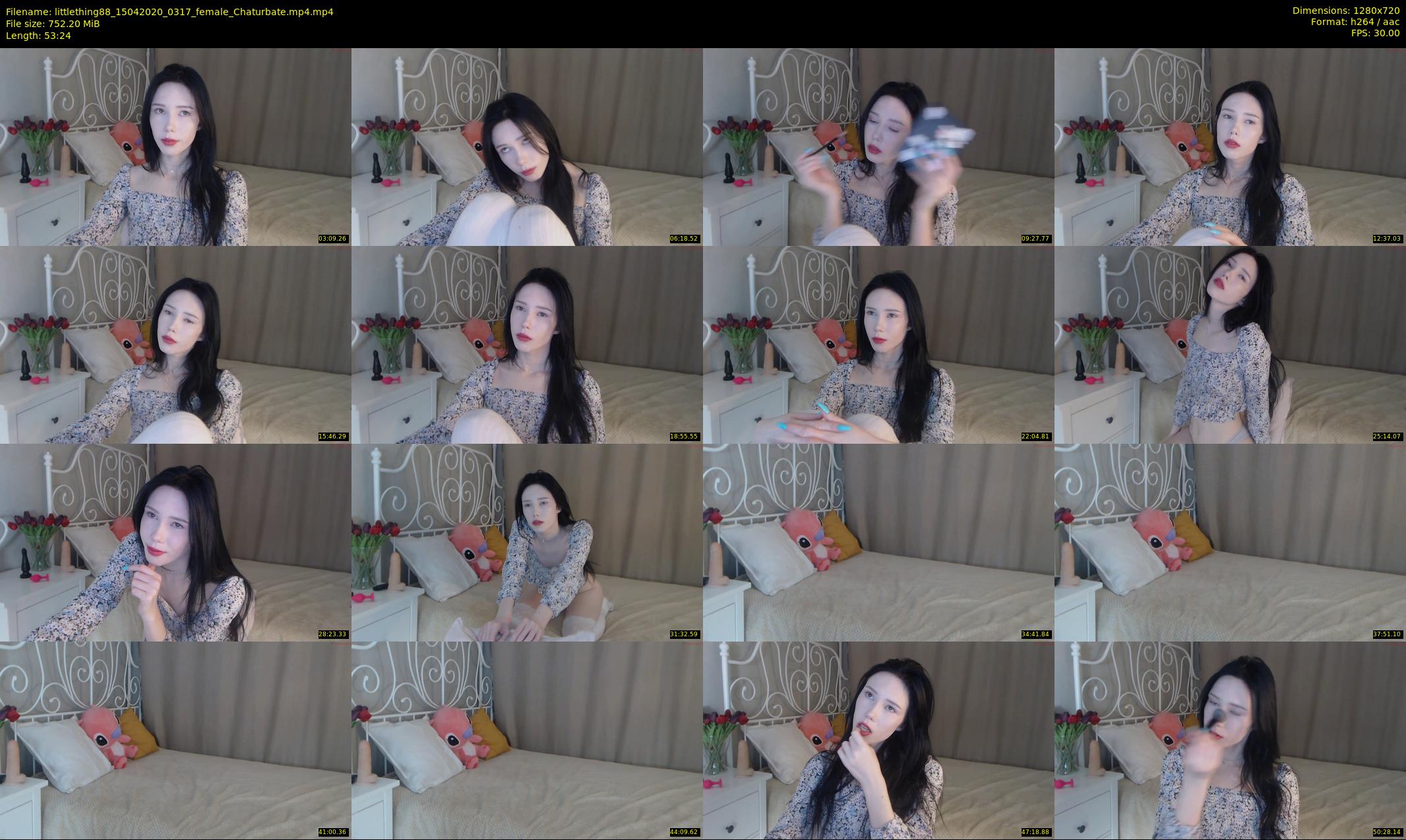 littlething88 — 54 minute Chaturbate female cam show recording, 720p, Apr 15, 2020