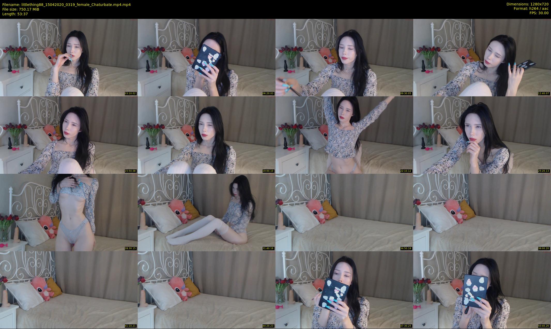 littlething88 — 54 minute Chaturbate female cam show recording, 720p, Apr 15, 2020