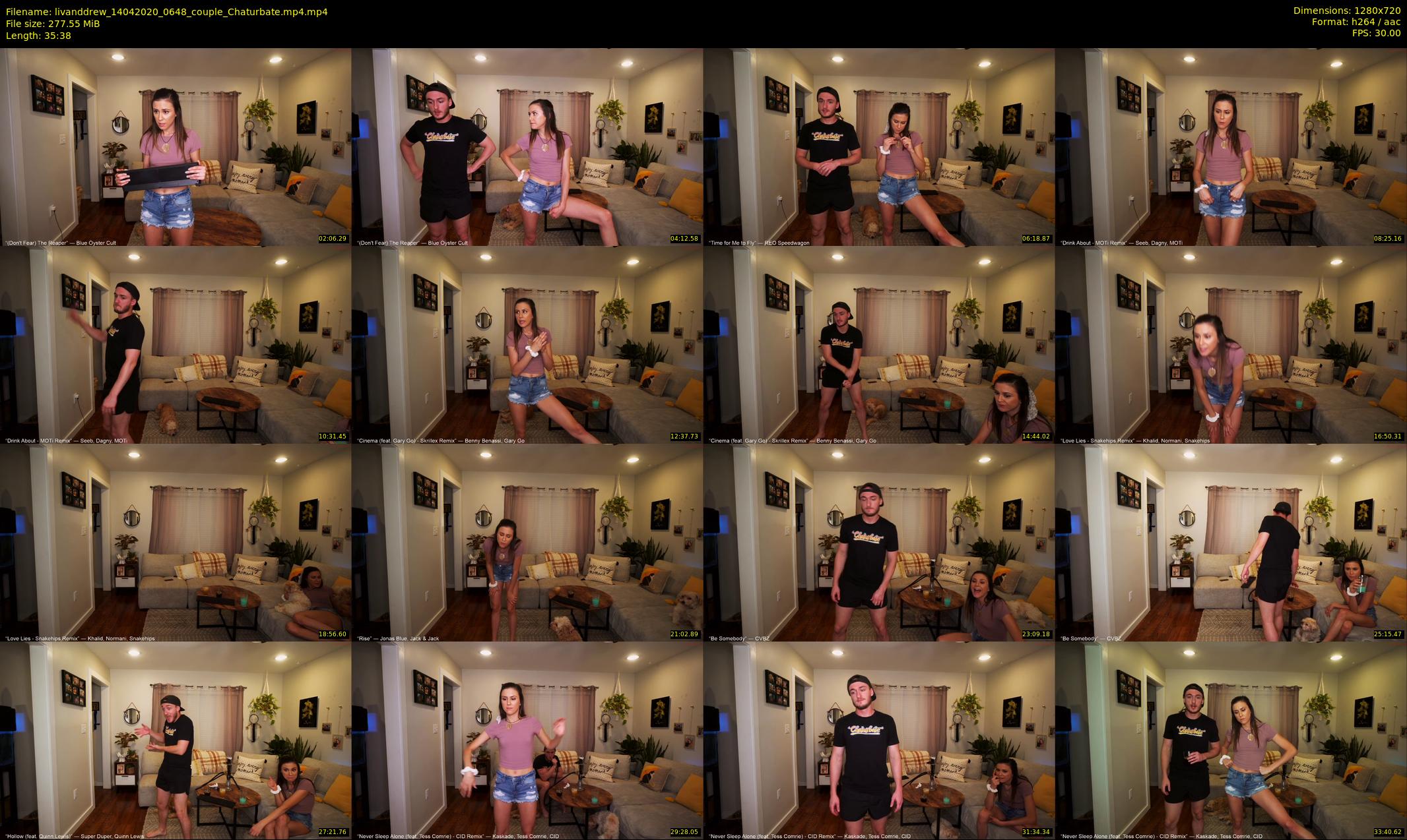 livanddrew — 36 minute Chaturbate couple cam show recording, 720p, Apr 14, 2020