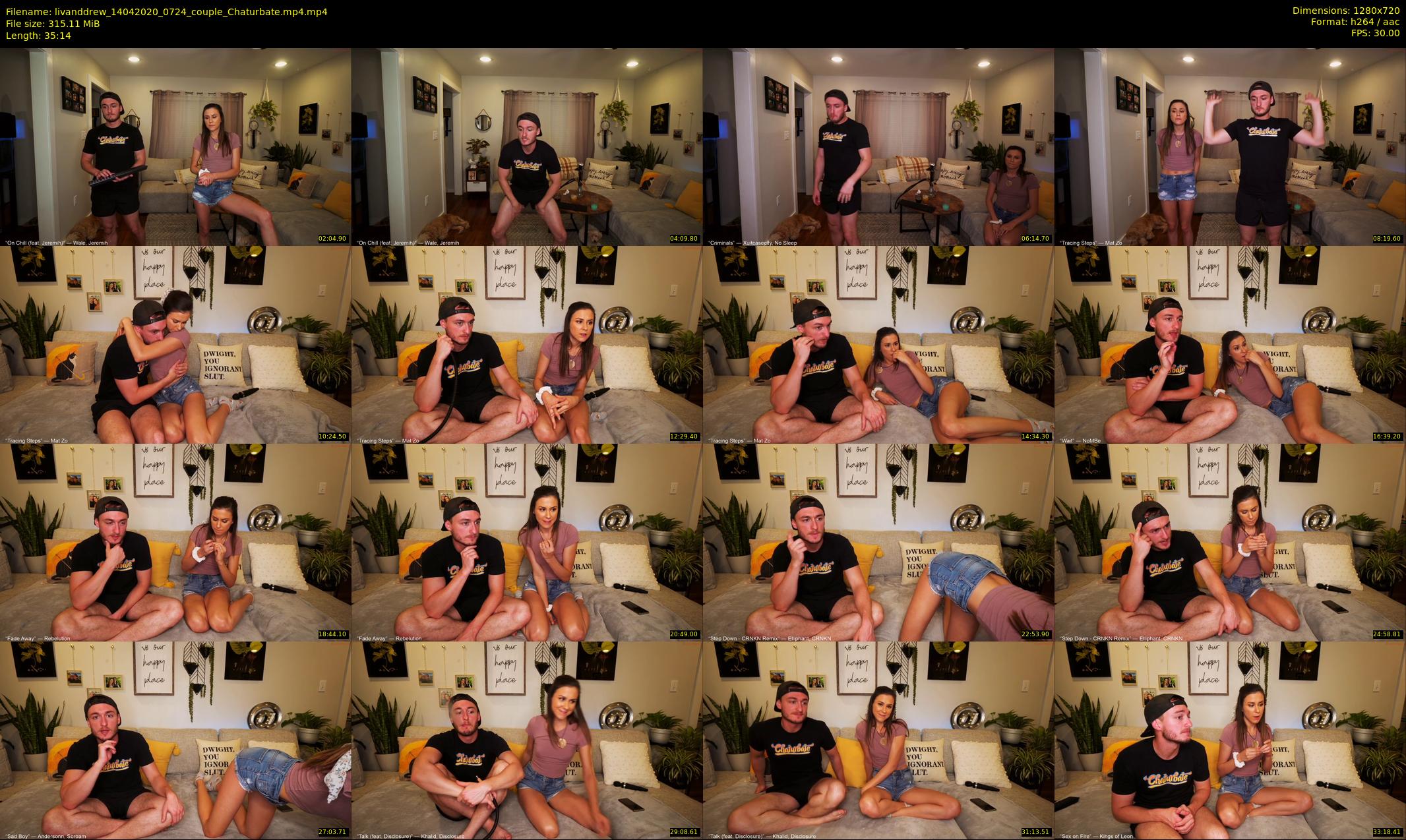 livanddrew — 36 minute Chaturbate couple cam show recording, 720p, Apr 14, 2020