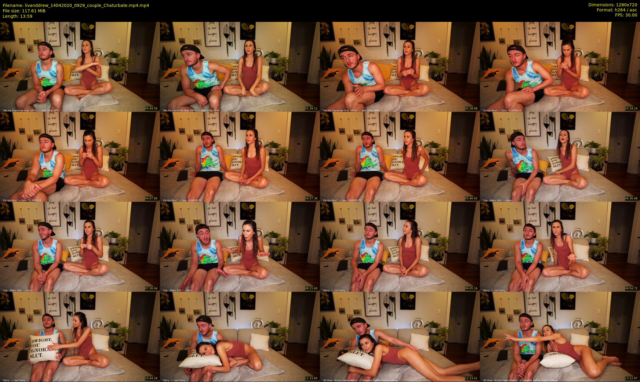livanddrew — 14 minute Chaturbate couple cam show recording, 720p, Apr 14, 2020