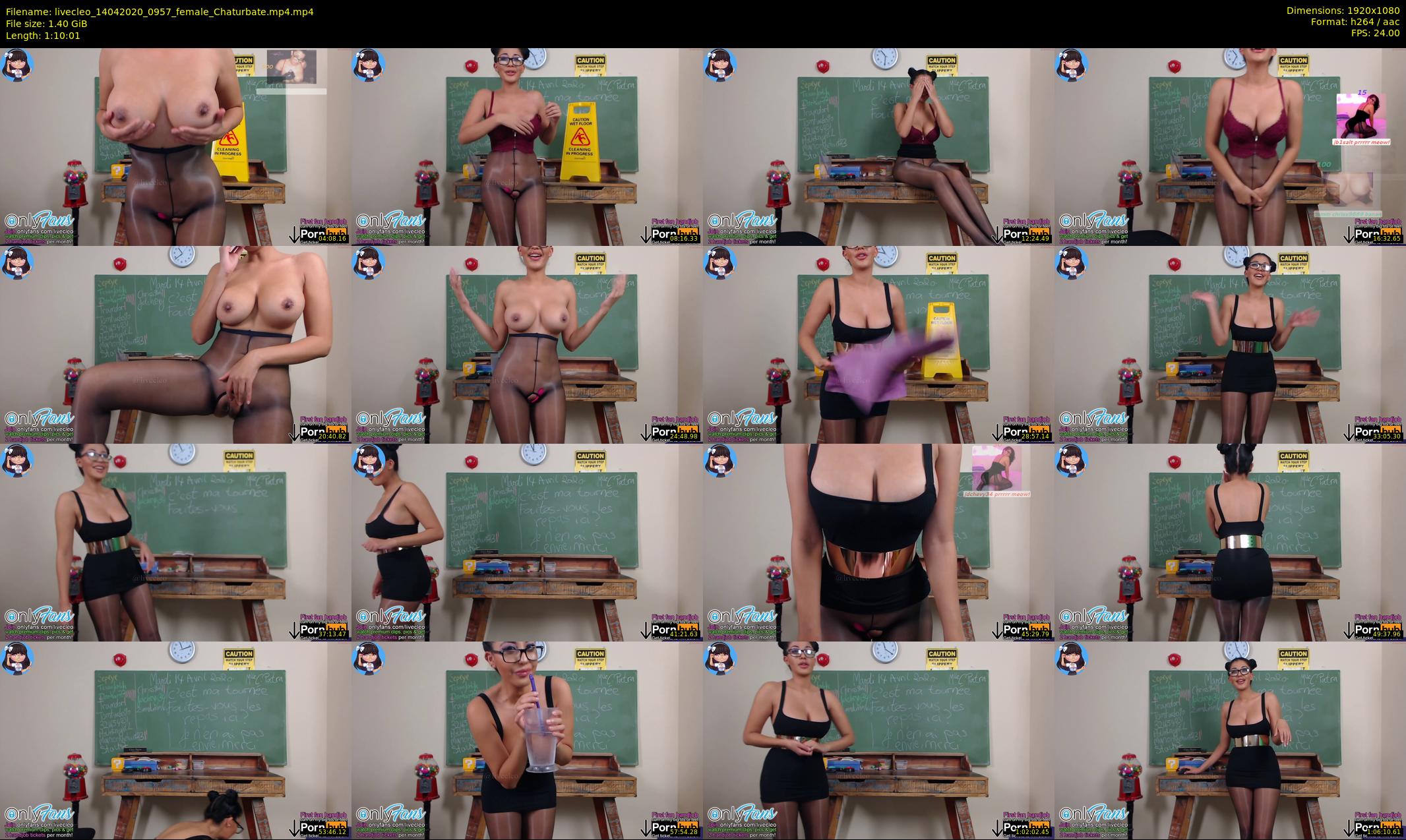 livecleo — 71 minute Chaturbate female cam show recording, 1080p, Apr 14, 2020
