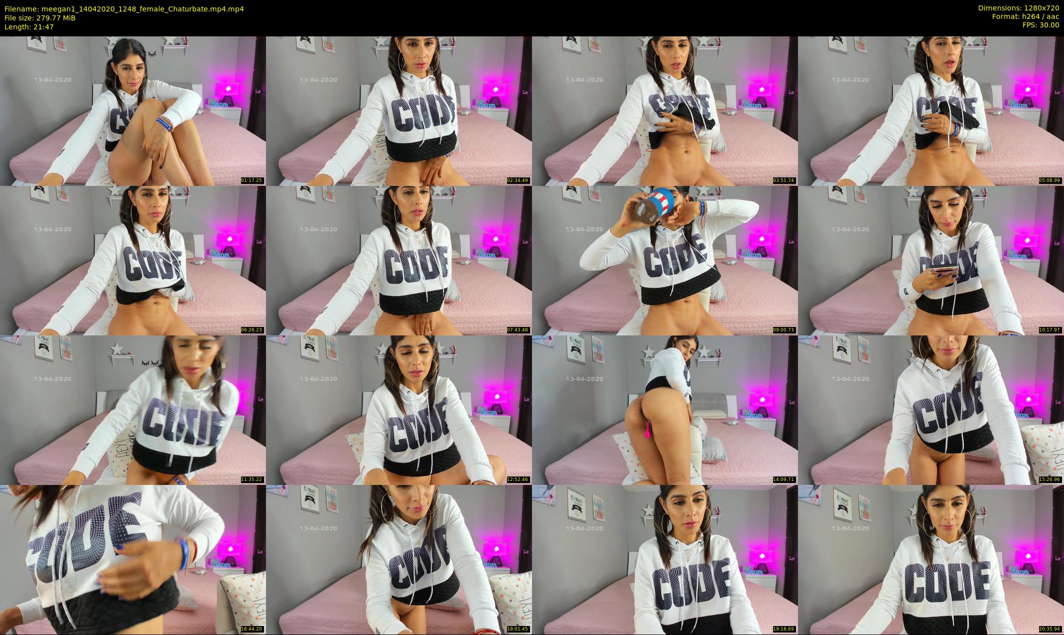 meegan1 — 22 minute Chaturbate female cam show recording, 720p, Apr 14, 2020