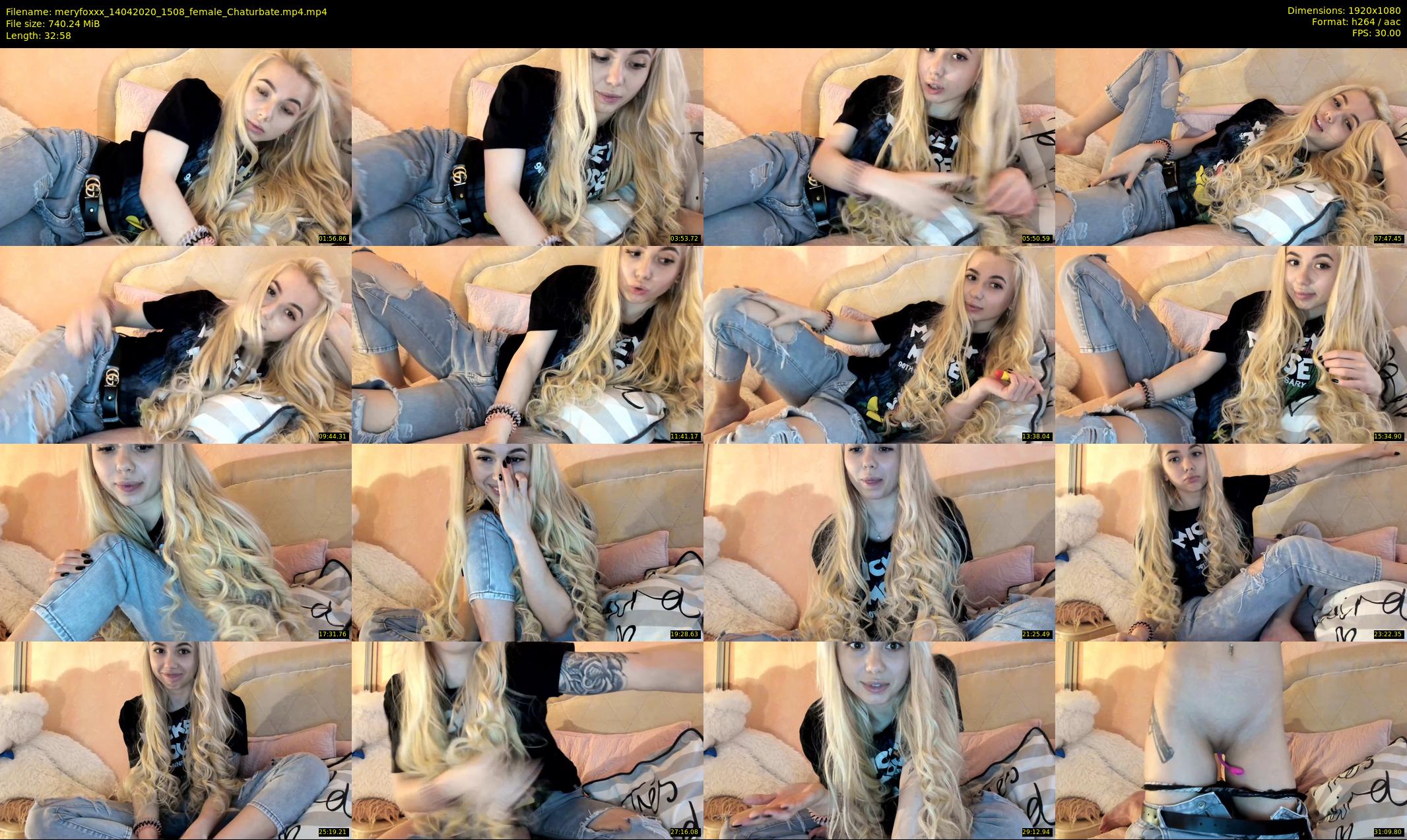 meryfoxxx — 33 minute Chaturbate female cam show recording, 1080p, Apr 14, 2020