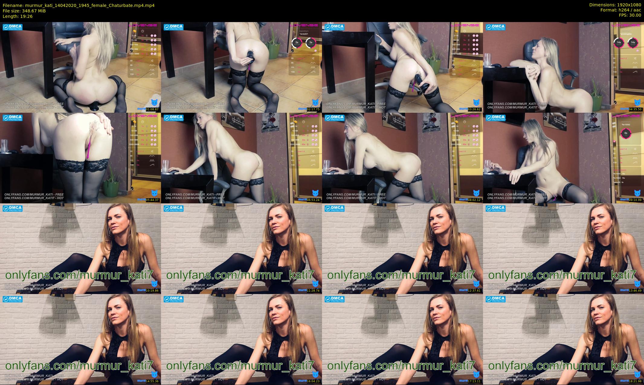 murmur_kati — 20 minute Chaturbate female cam show recording, 1080p, Apr 14, 2020