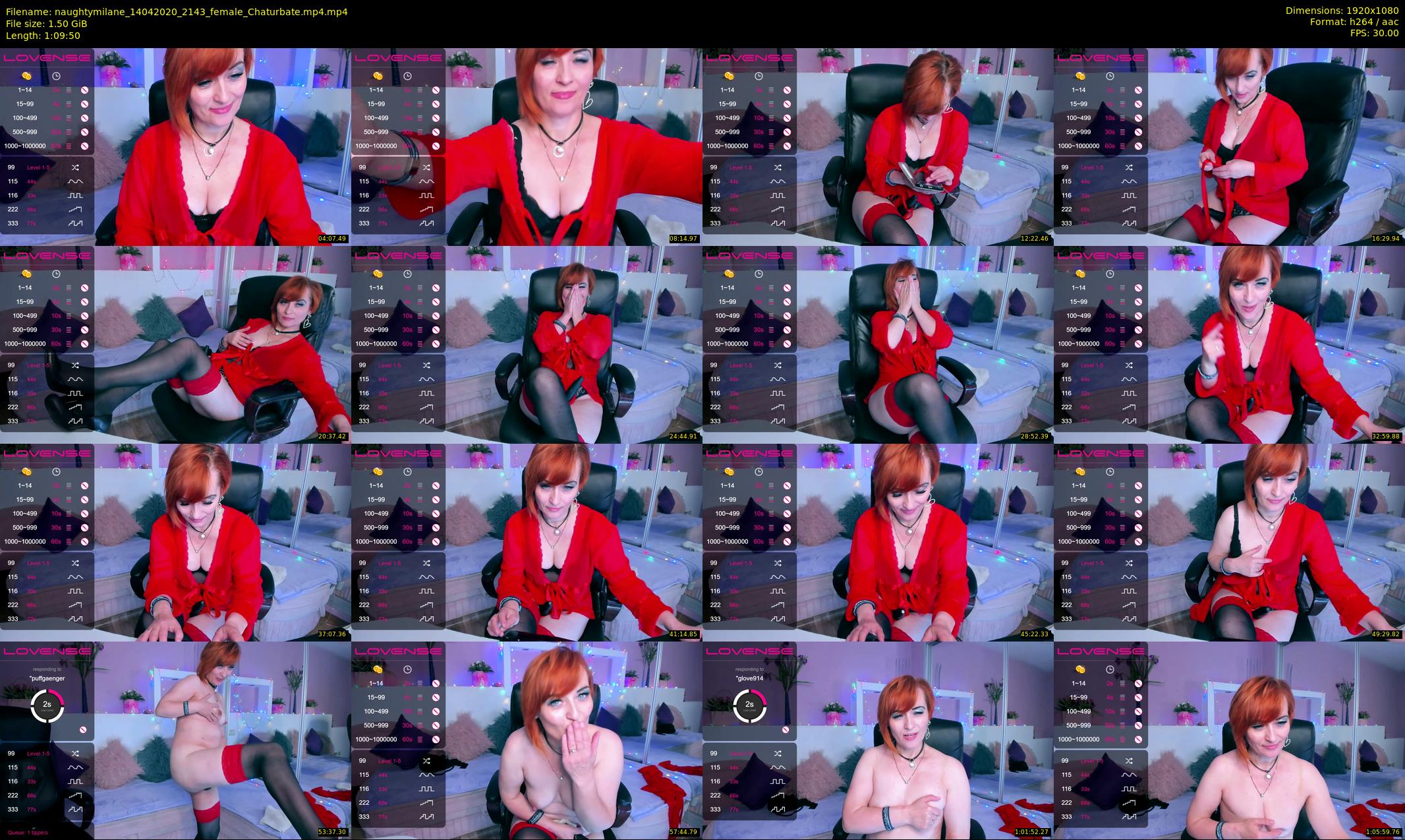 naughtymilane — 70 minute Chaturbate female cam show recording, 1080p, Apr 14, 2020