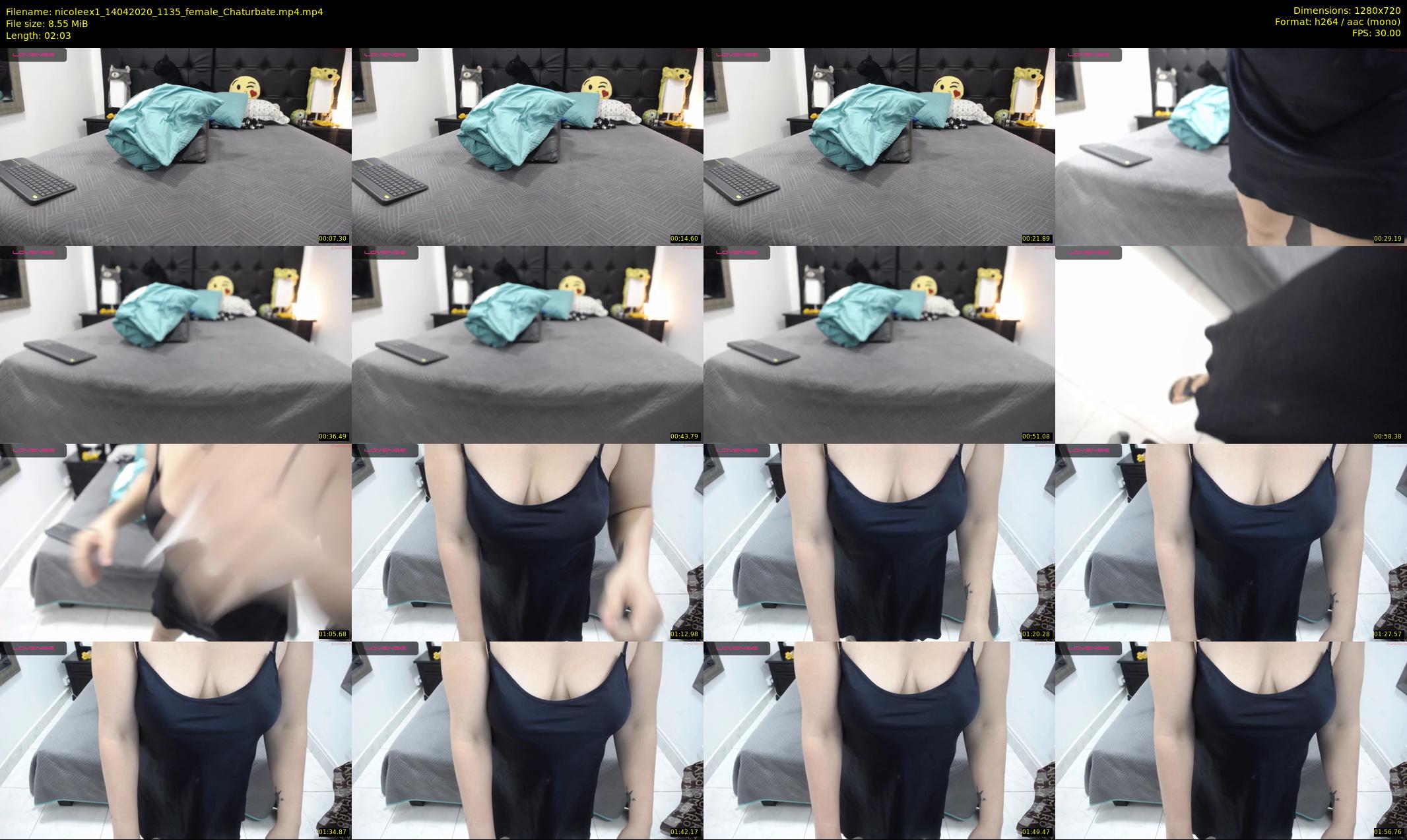 nicoleex1 — 3 minute Chaturbate female cam show recording, 720p, Apr 14, 2020