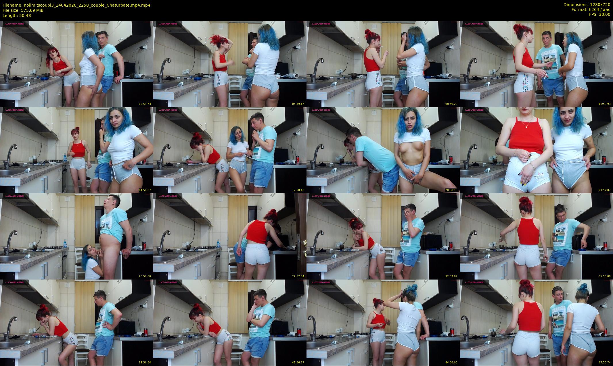 nolimitscoupl3 — 51 minute Chaturbate couple cam show recording, 720p, Apr 14, 2020