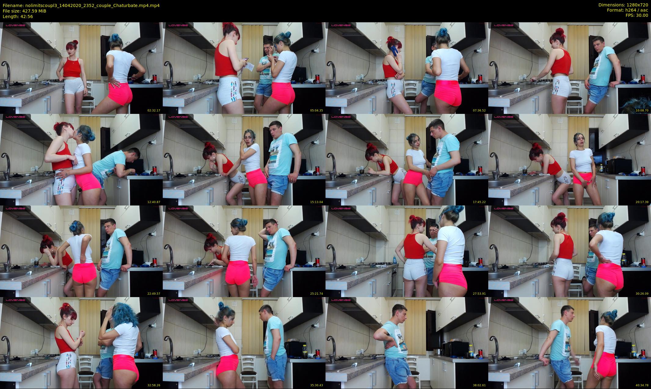 nolimitscoupl3 — 43 minute Chaturbate couple cam show recording, 720p, Apr 14, 2020