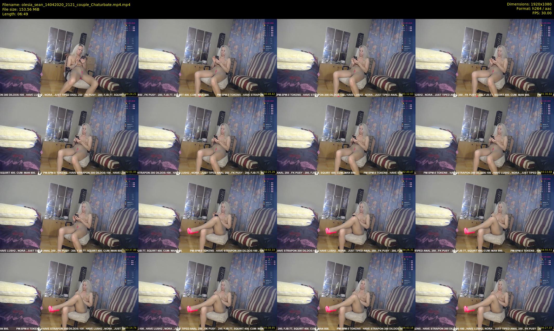 olesia_sean — 7 minute Chaturbate couple cam show recording, 1080p, Apr 14, 2020