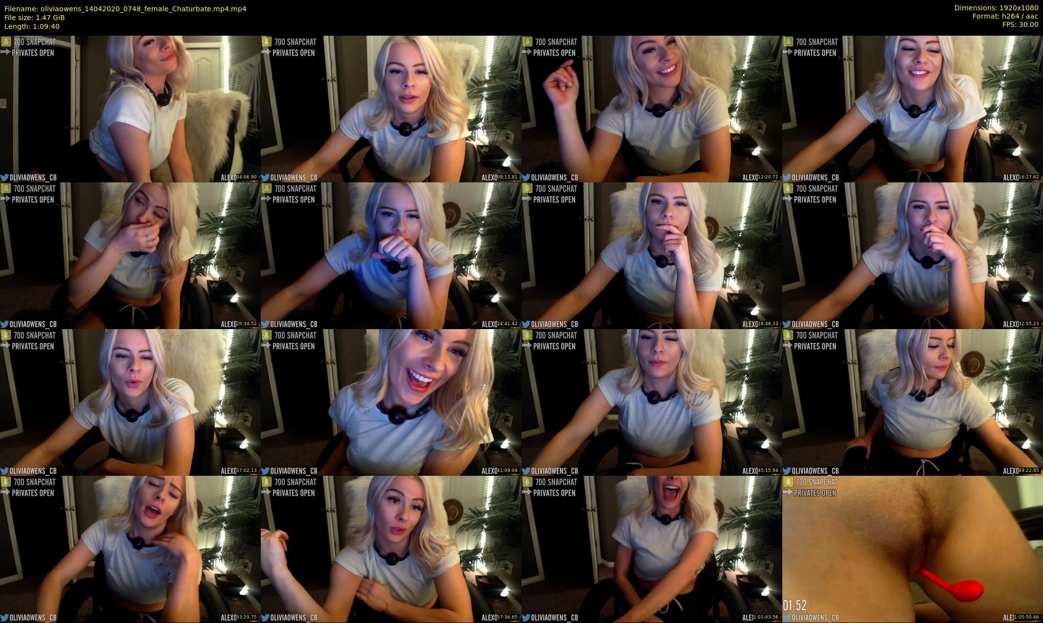oliviaowens — 70 minute Chaturbate female cam show recording, 1080p, Apr 14, 2020