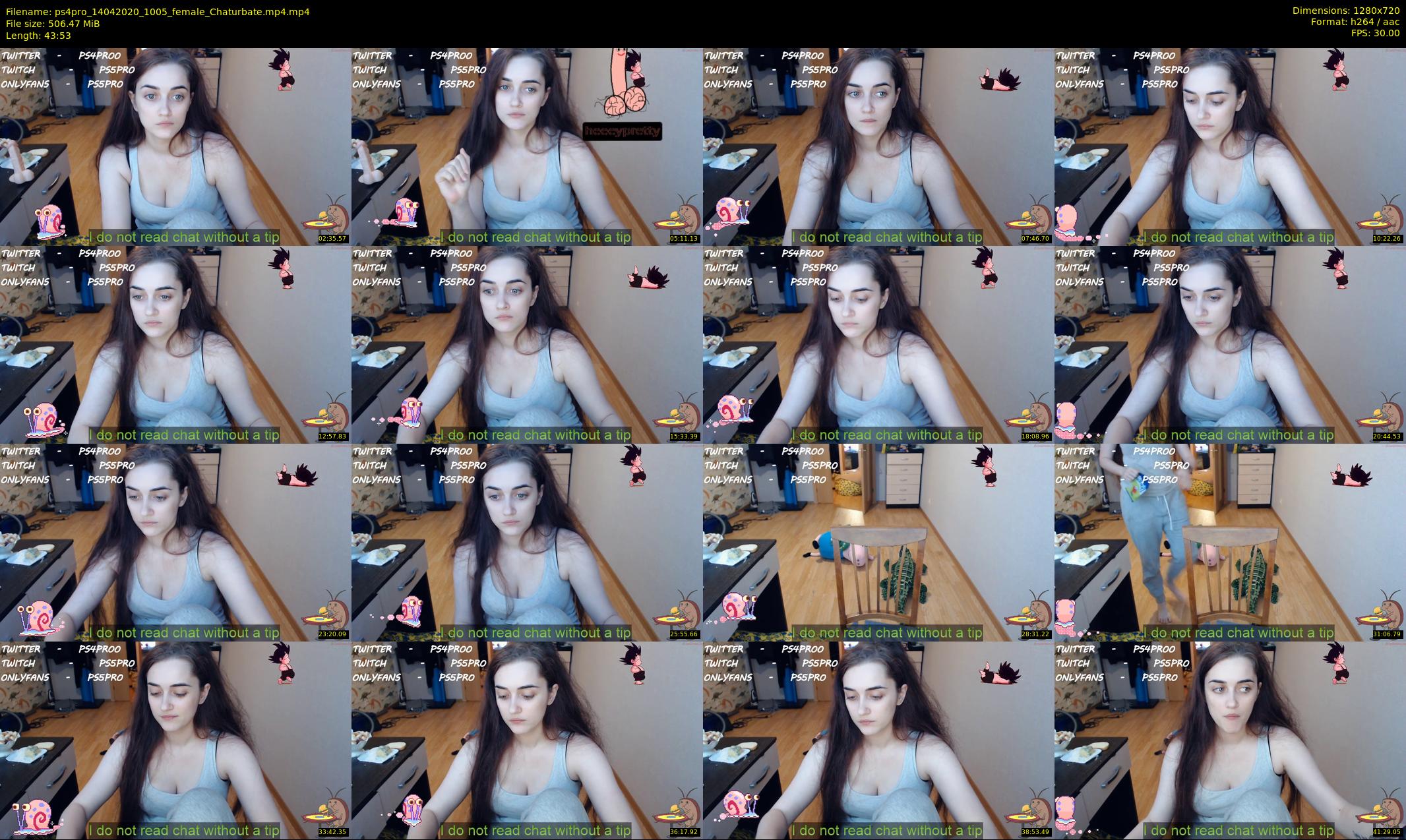 ps4pro — 44 minute Chaturbate female cam show recording, 720p, Apr 14, 2020